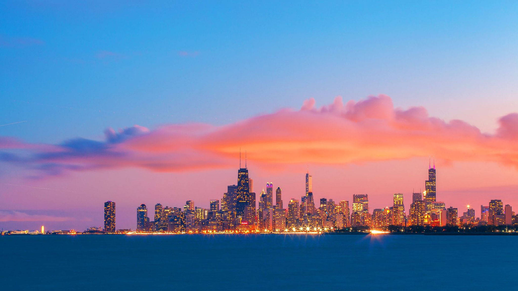 Mandhari ya Machweo ya Los Angeles Picha ya Ukuta