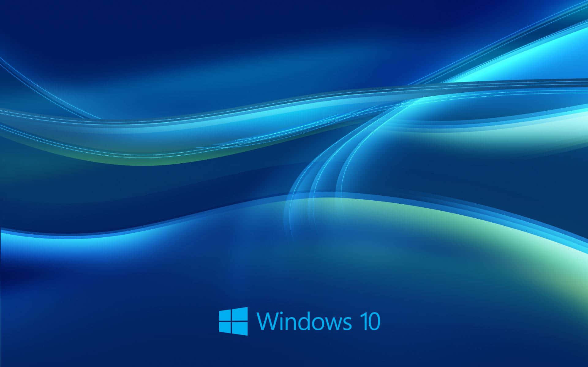 Mandhari ya Mawimbi ya Bluu ya Windows 10 Picha ya Ukuta
