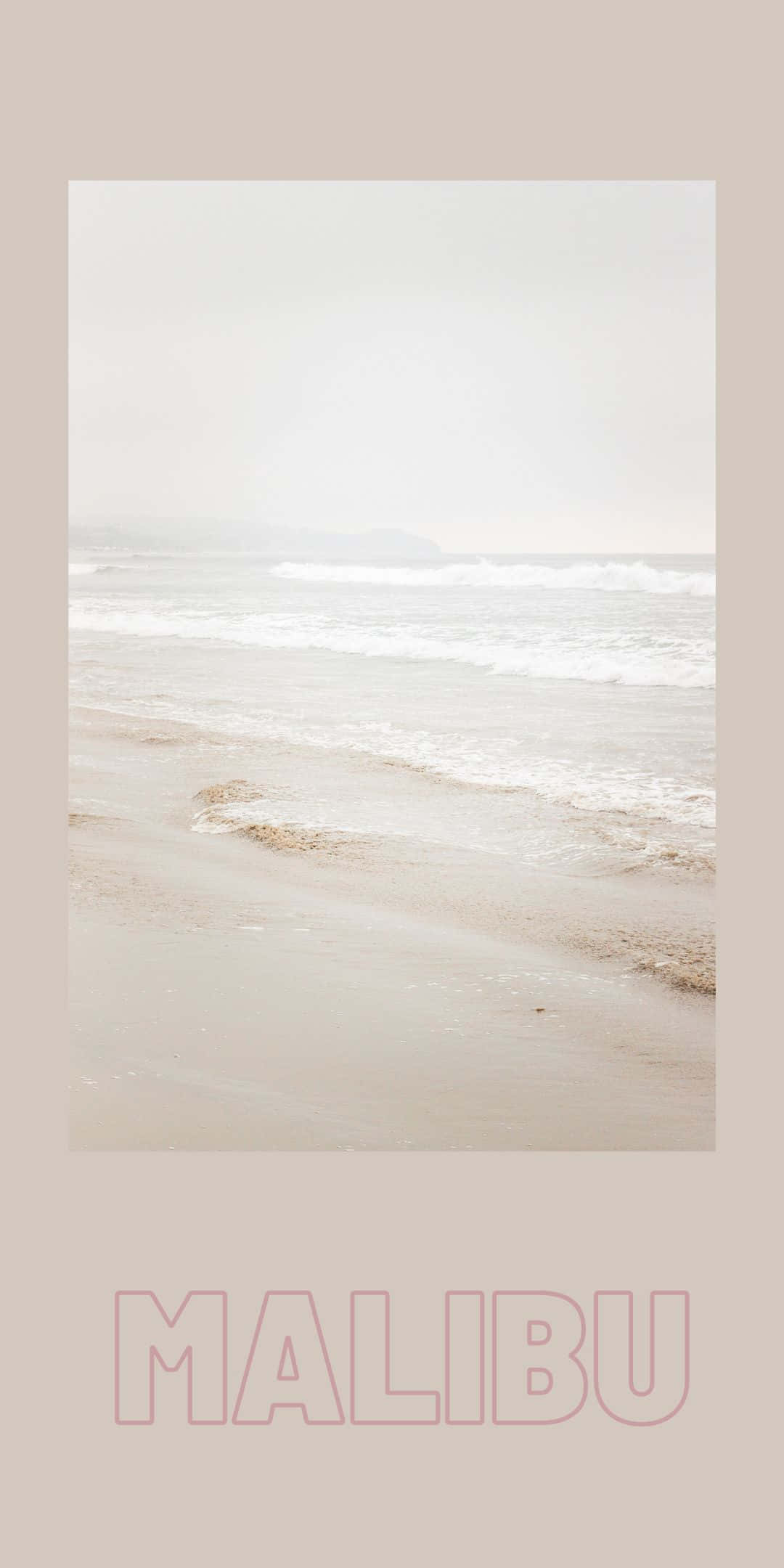 Mandhari ya Pwani Aesthetic Pixel 3 Malibu Picha ya Ukuta