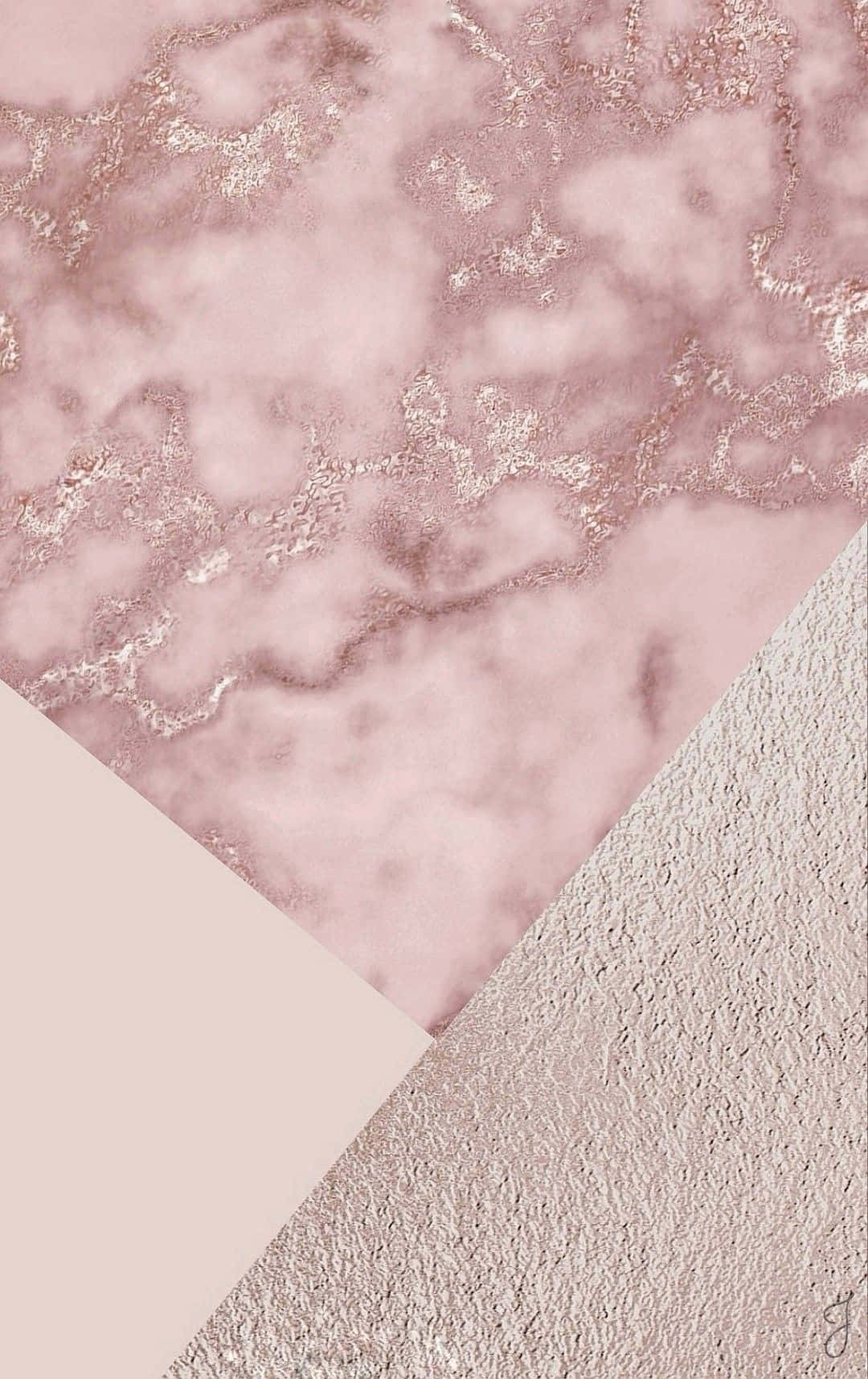 Mandhari ya Rose Gold Aesthetic Picha ya Ukuta