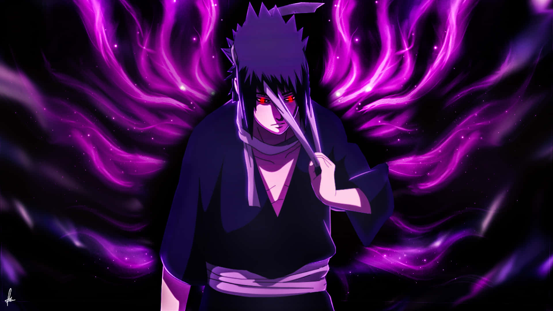 Mandhari ya Sasuke Picha ya Ukuta