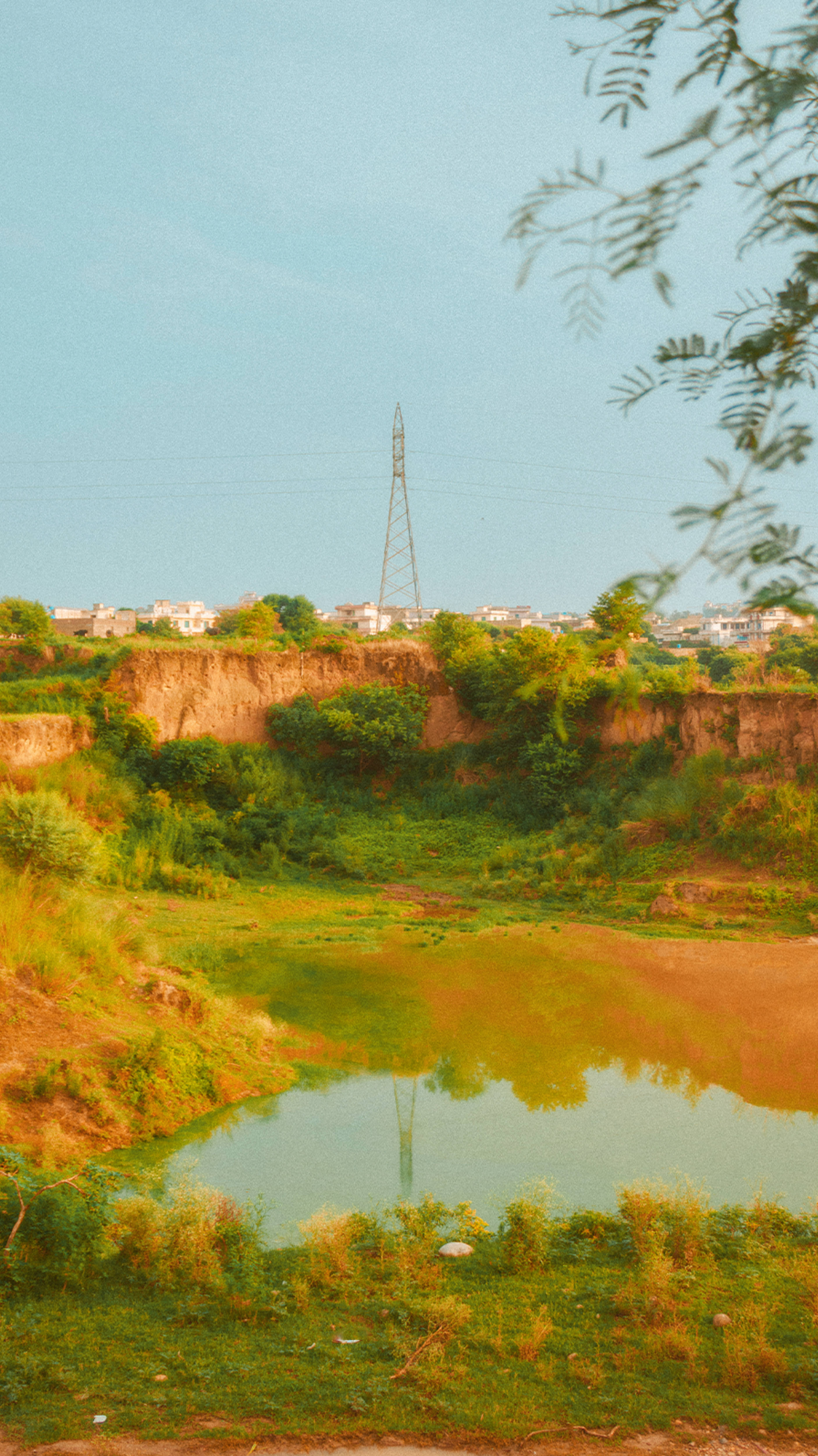 Mandhari ya Shamba la Cottagecore Picha ya Ukuta