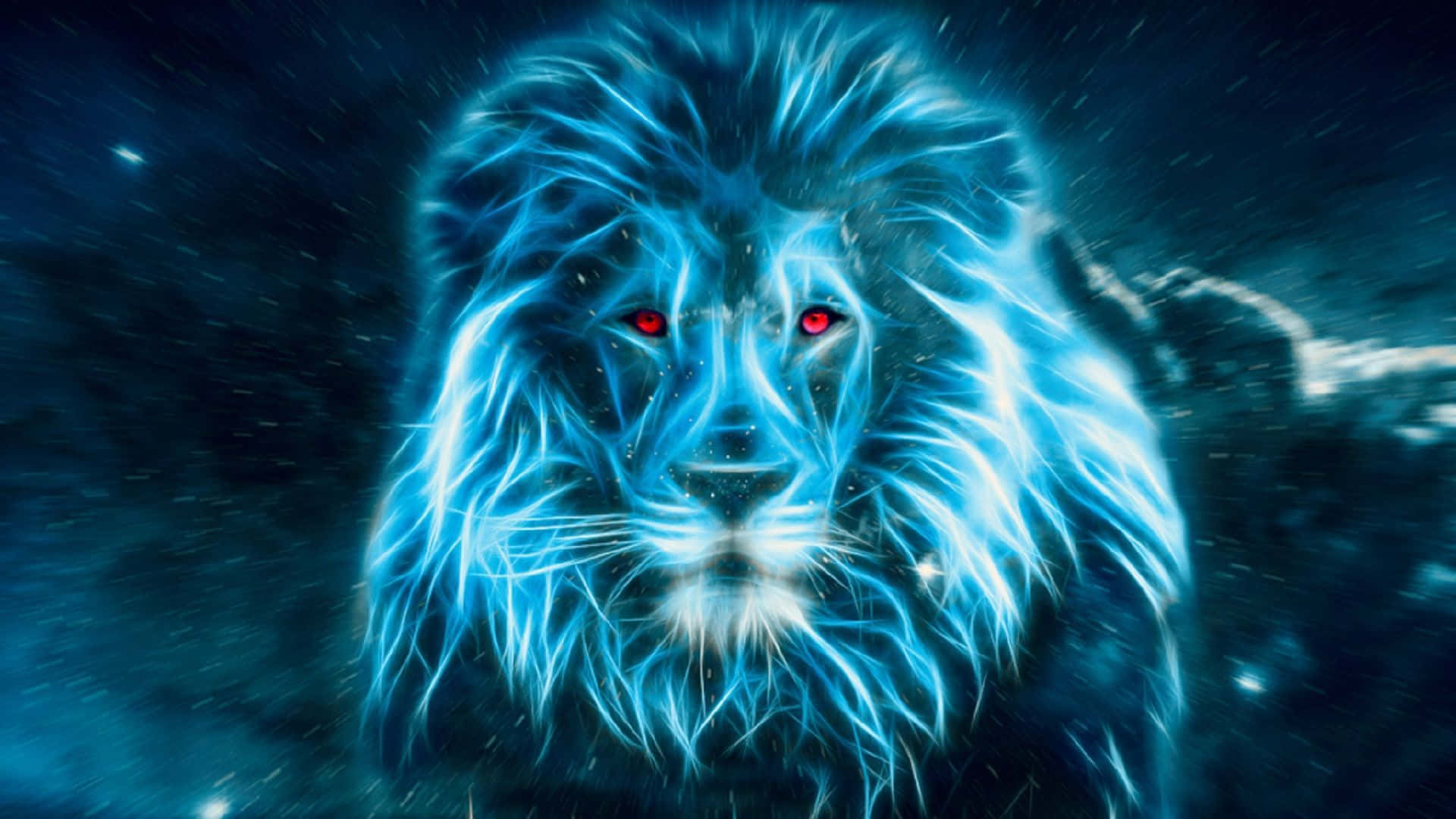 Mandhari ya Simba wa Galaxy Picha ya Ukuta