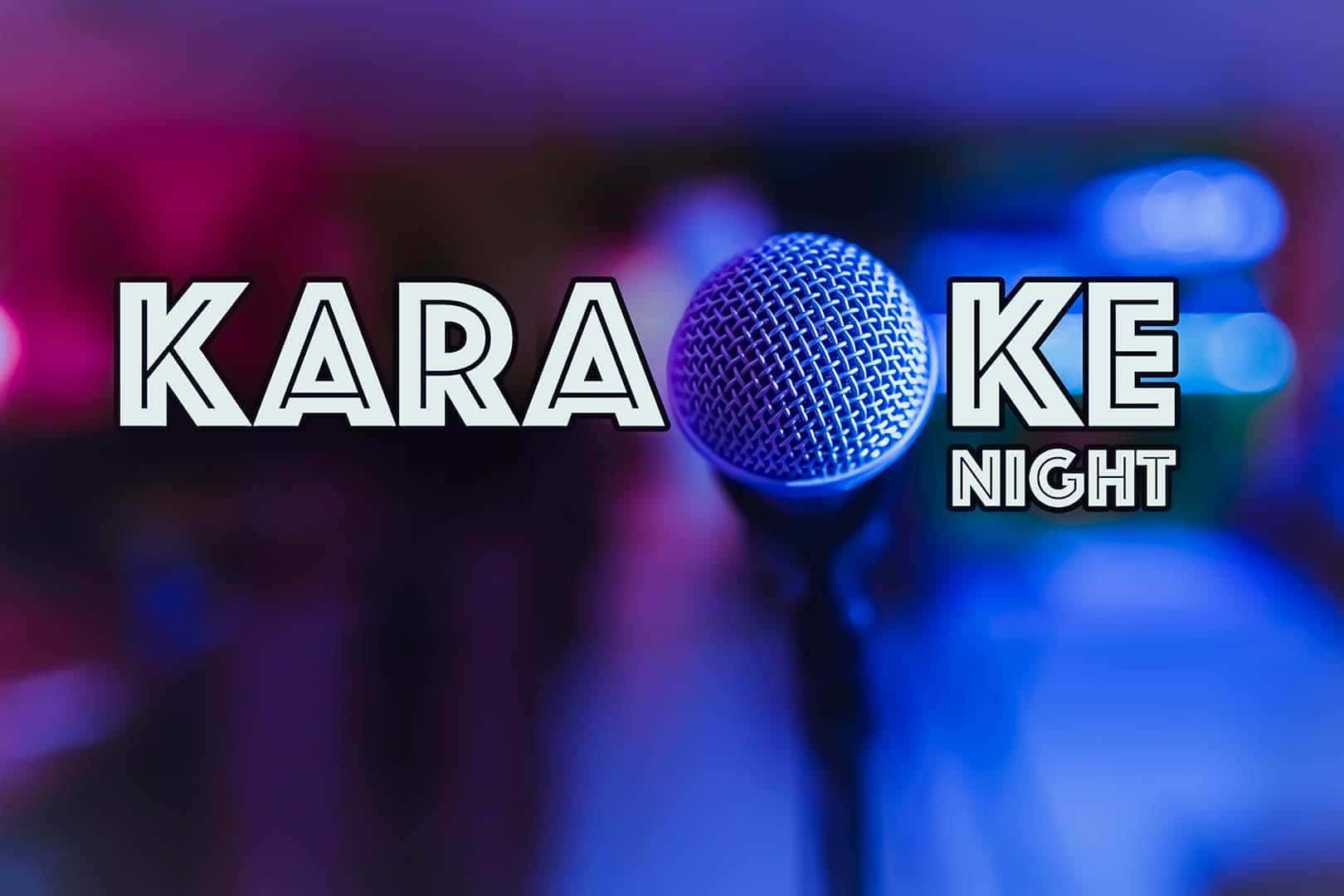 Mandhari ya Taya za Usiku wa Karaoke Picha ya Ukuta