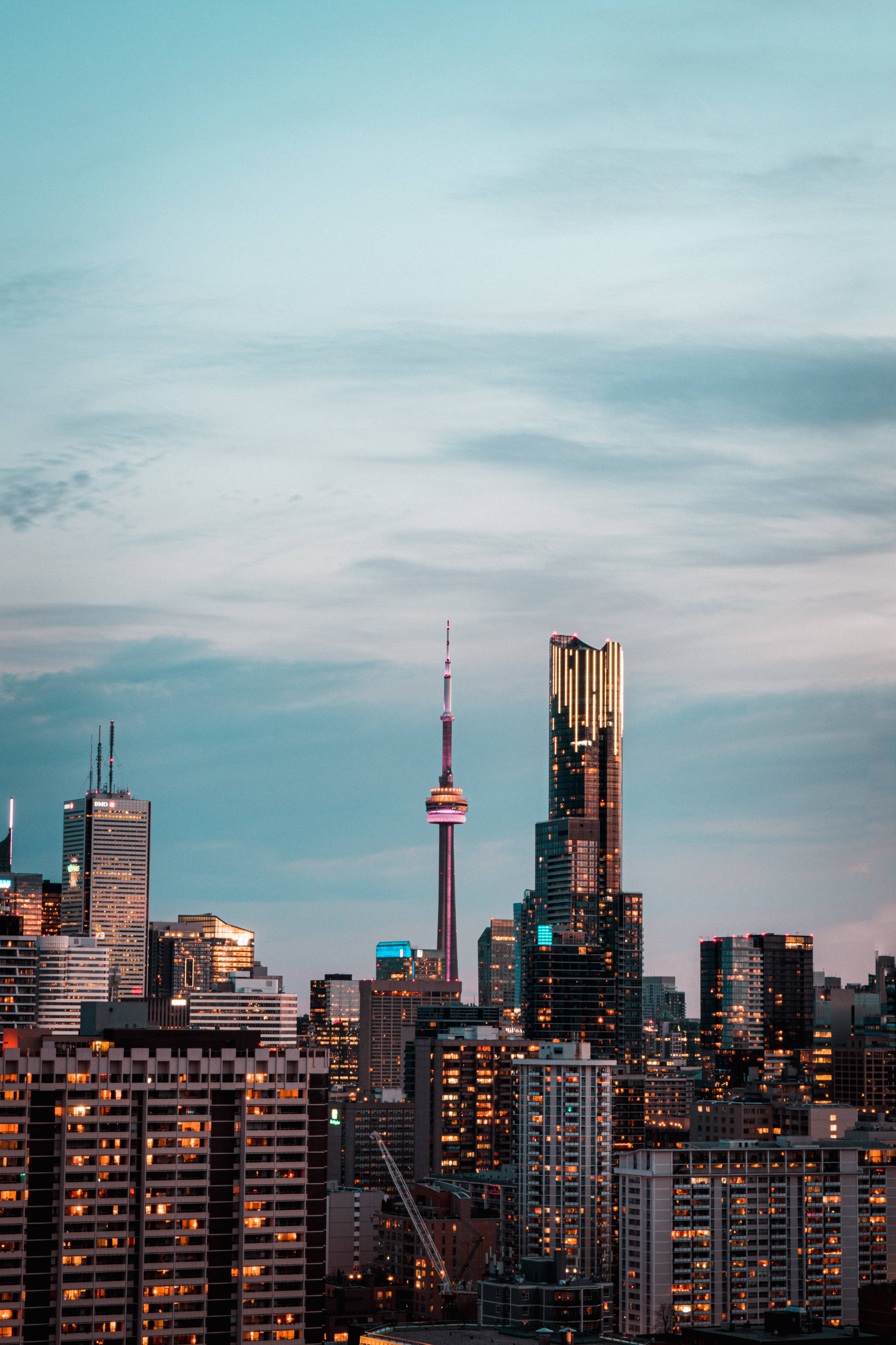 Mandhari ya Toronto yenye Mnara wa CN Picha ya Ukuta