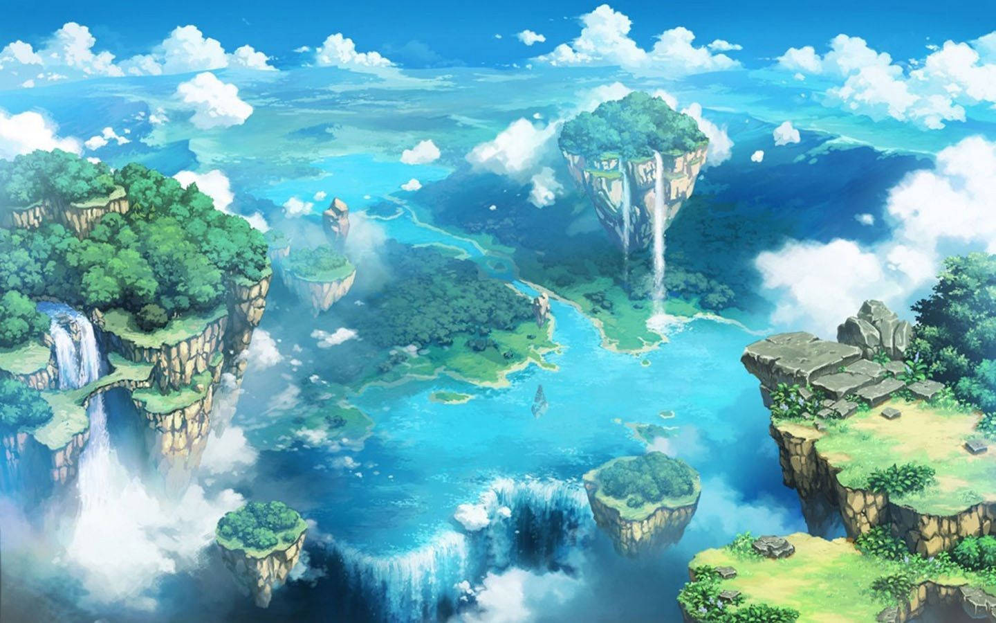Mandhari ya Urembo ya Anime ya Abarat Archipelago Picha ya Ukuta