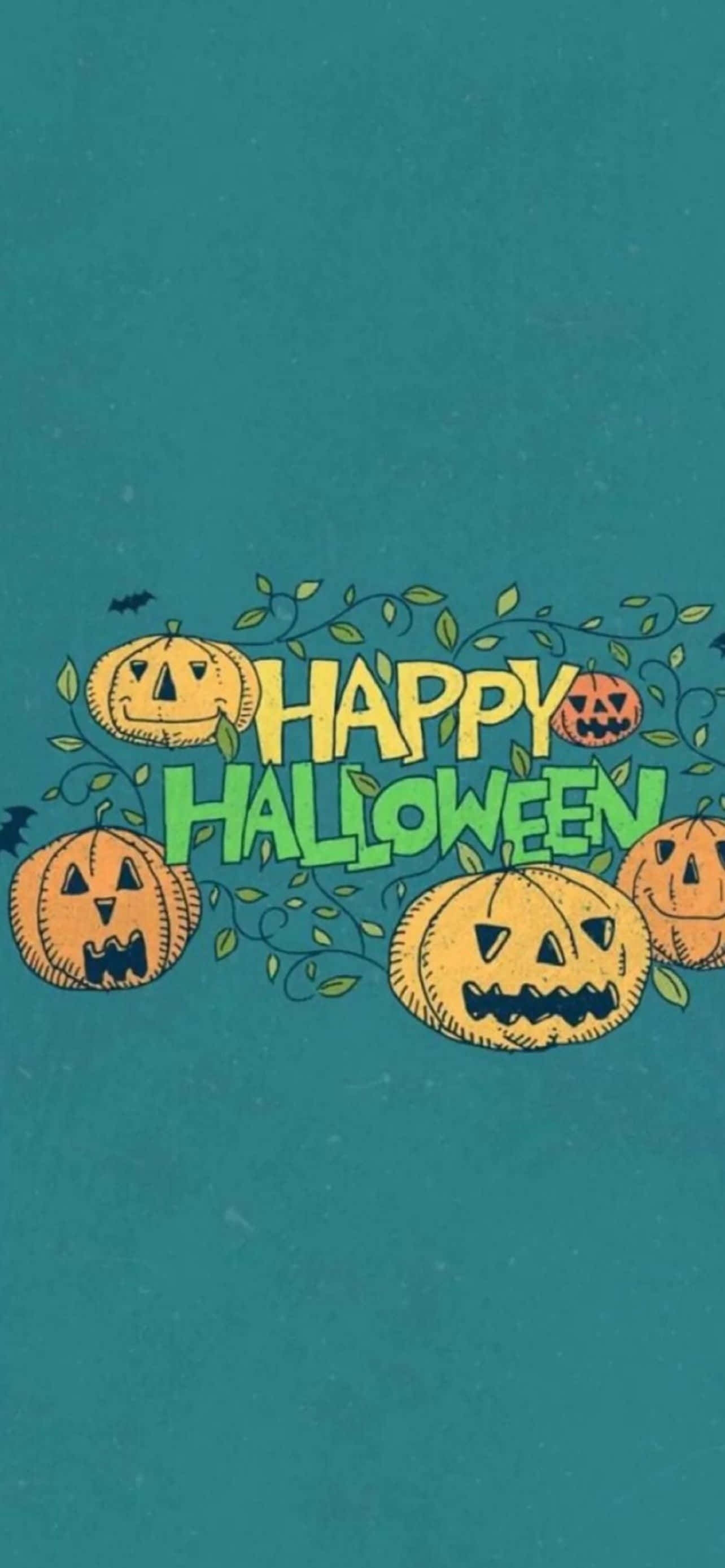 Mandhari ya Usiku wa Halloween Inayotisha Picha ya Ukuta
