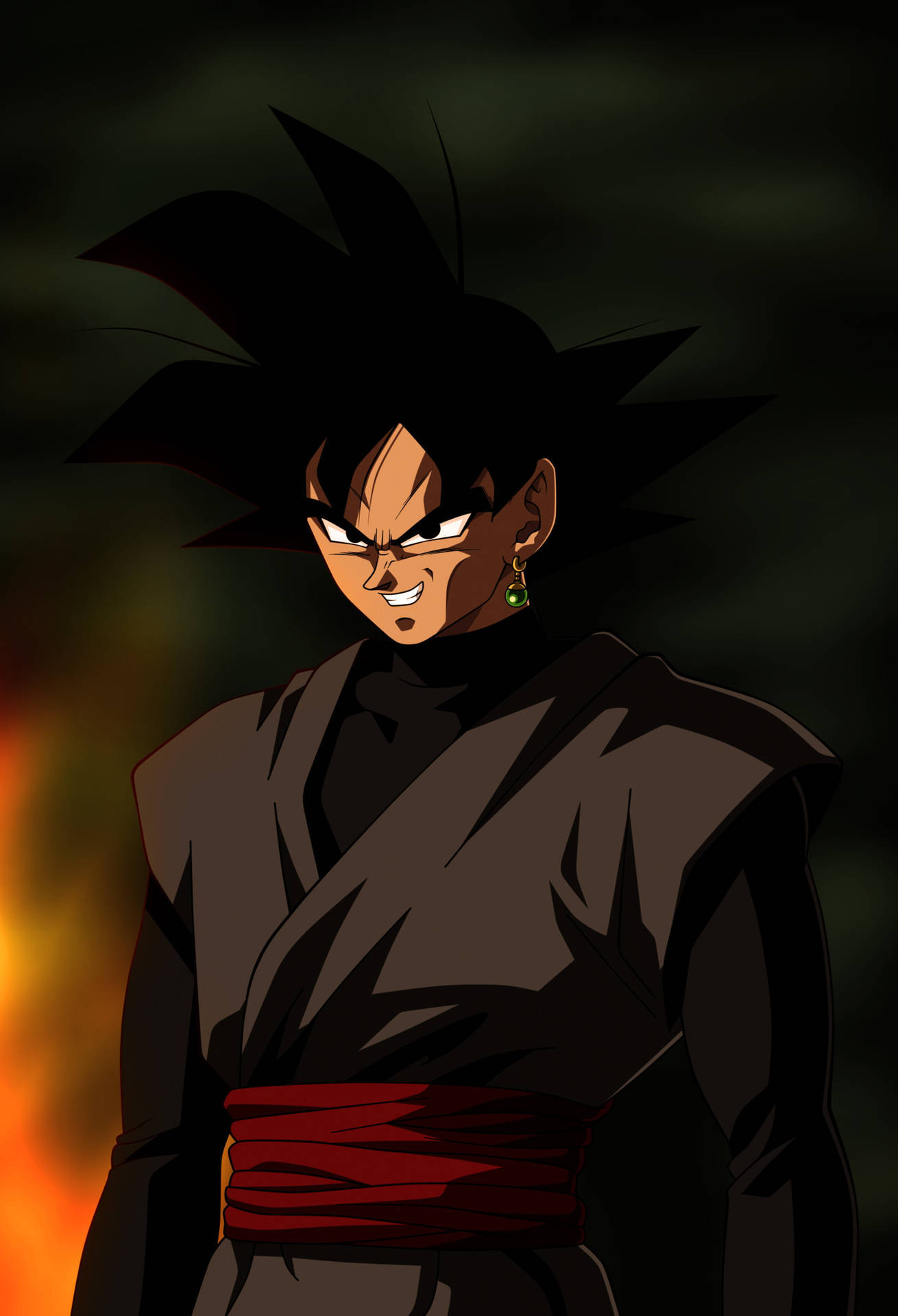 Mandhari ya Zamasu Black Goku wa Dragon Ball Picha ya Ukuta
