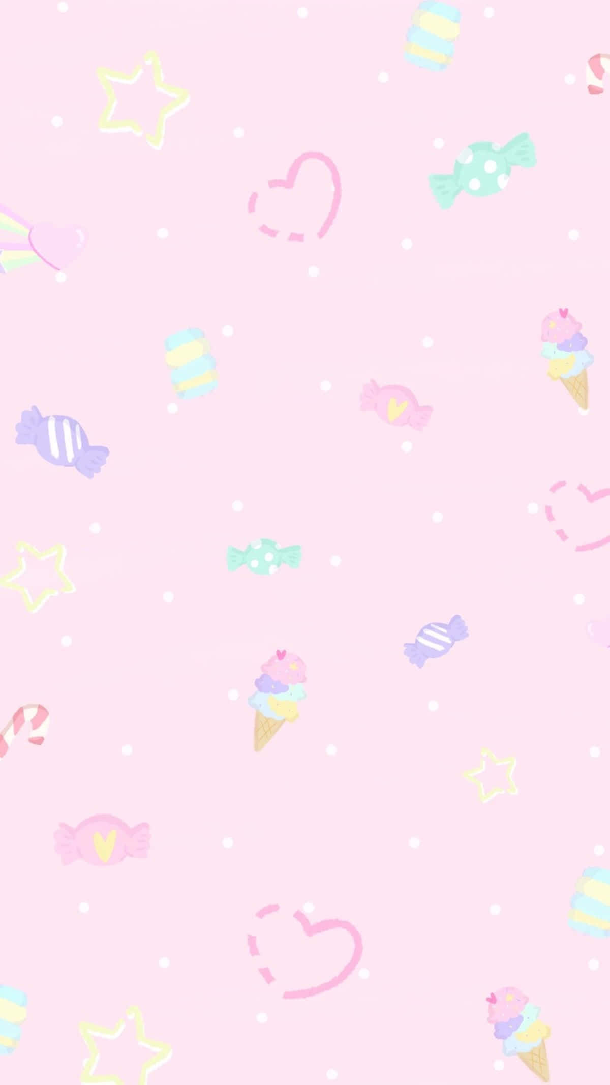Mandharimbo ya Rangi ya Pastel na Utamu Picha ya Ukuta