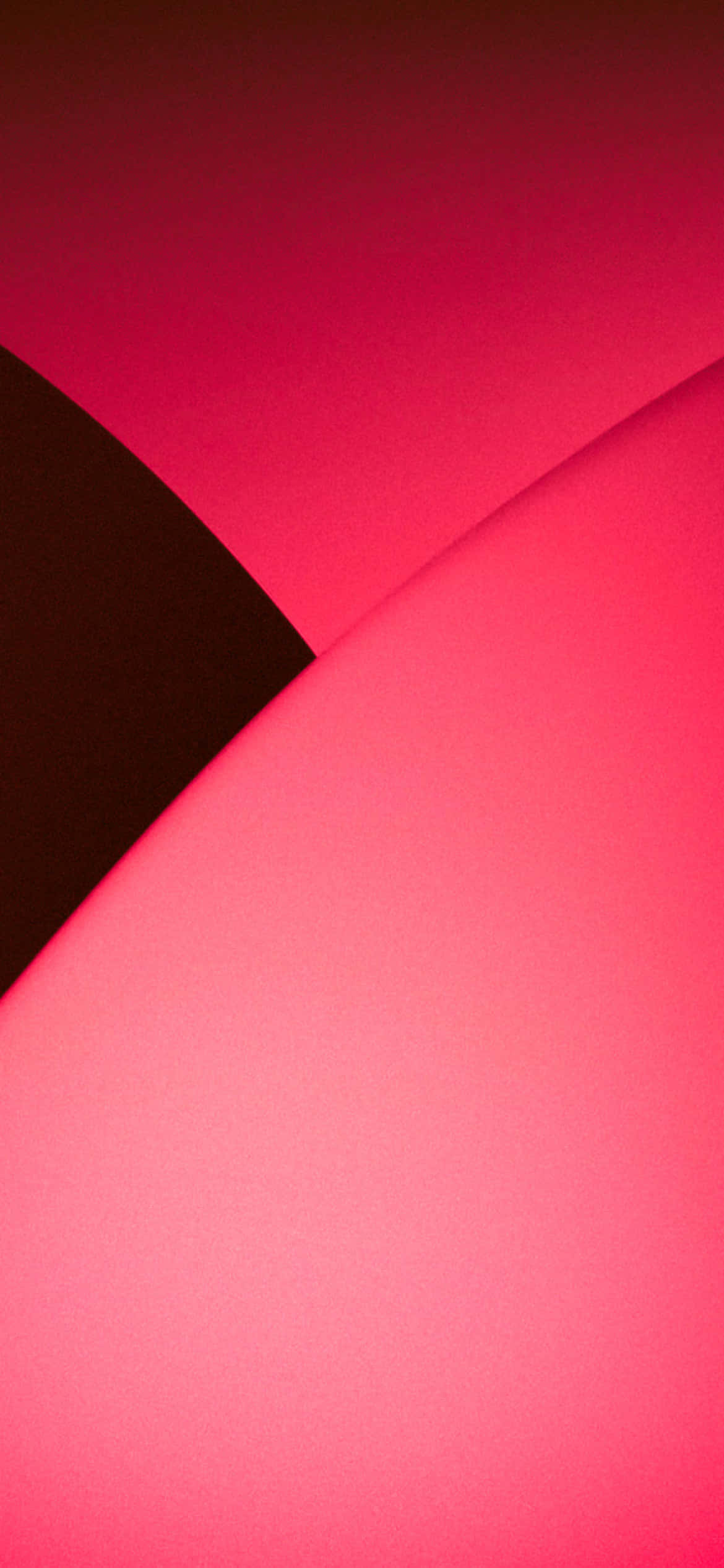 Mandharinyuma la iOS 13 la Miduara ya Pinki Inayotangana Picha ya Ukuta