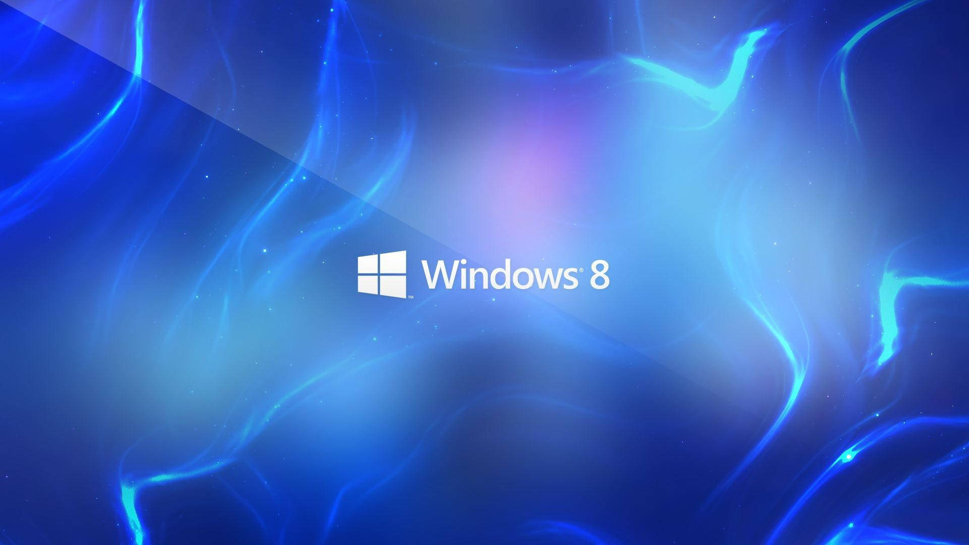 Mandharinyuma ya Windows 8 yenye Mistari Inayong'aa na Dhahania Picha ya Ukuta
