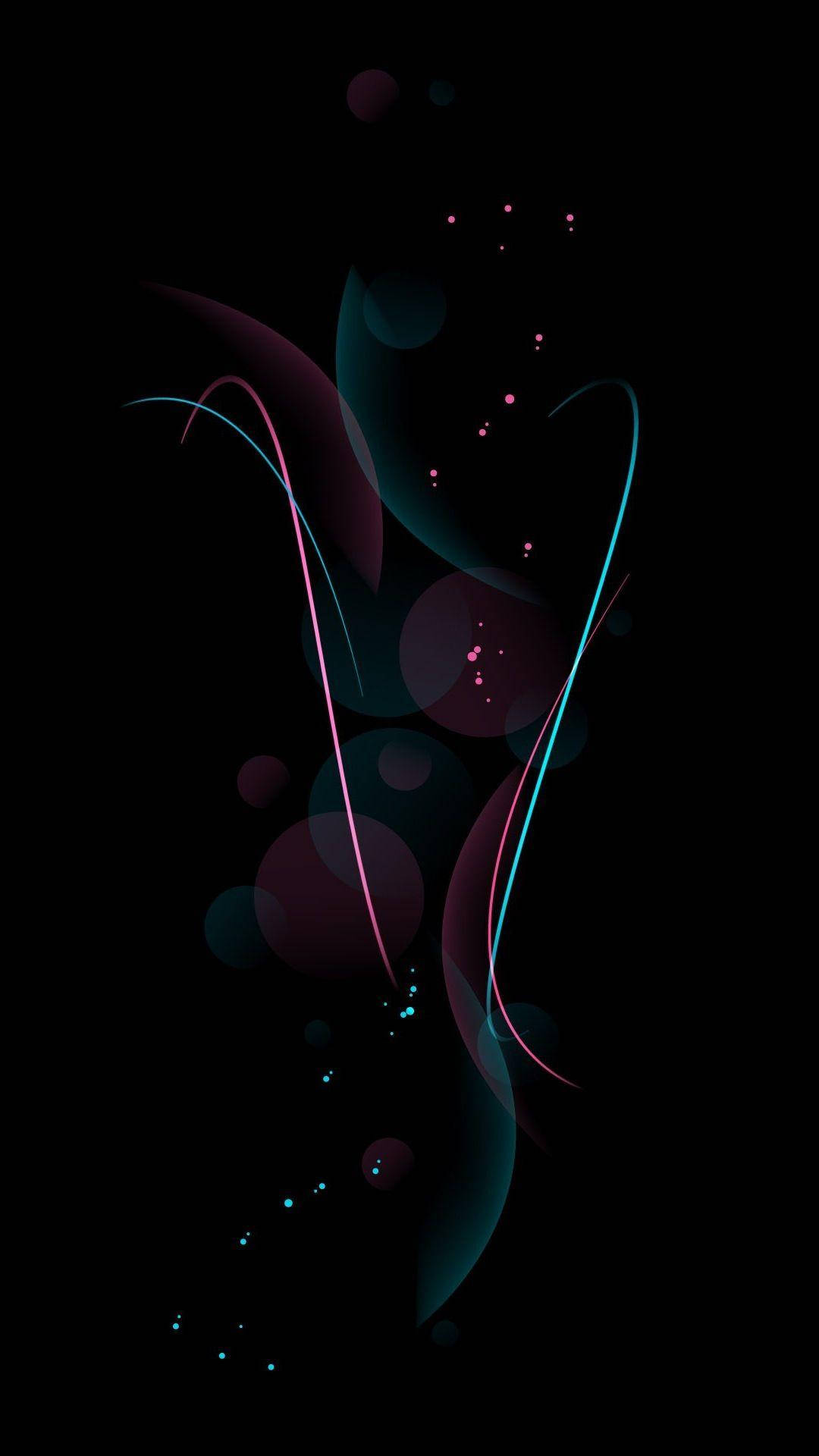 Mandharinyuma ya Android yenye Bokeh na Mistari Picha ya Ukuta