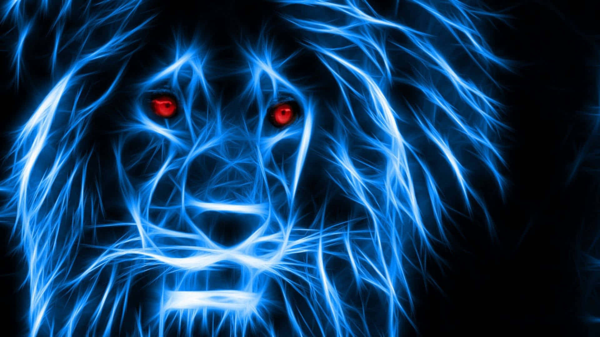 Mandharinyuma ya Bluu ya Neon Yenye Ujasiri Picha ya Ukuta