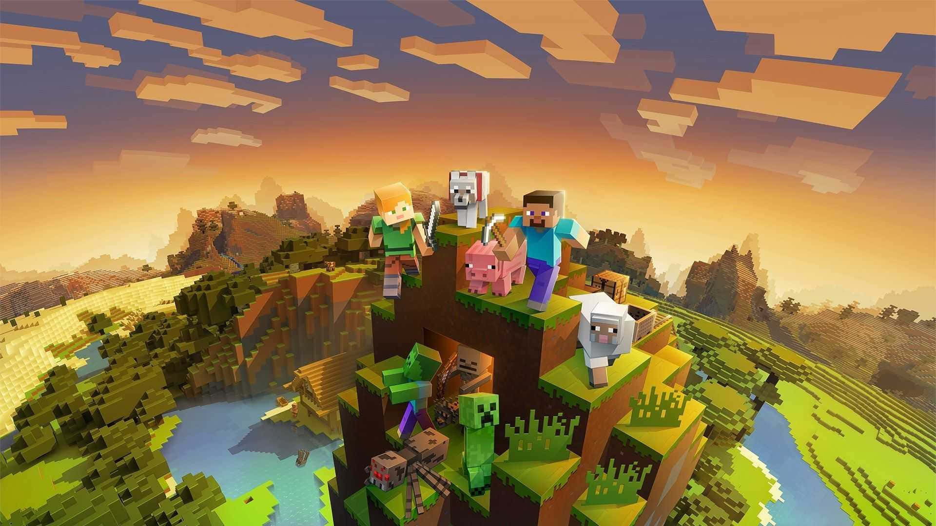 Mandharinyuma ya Minecraft Picha ya Ukuta