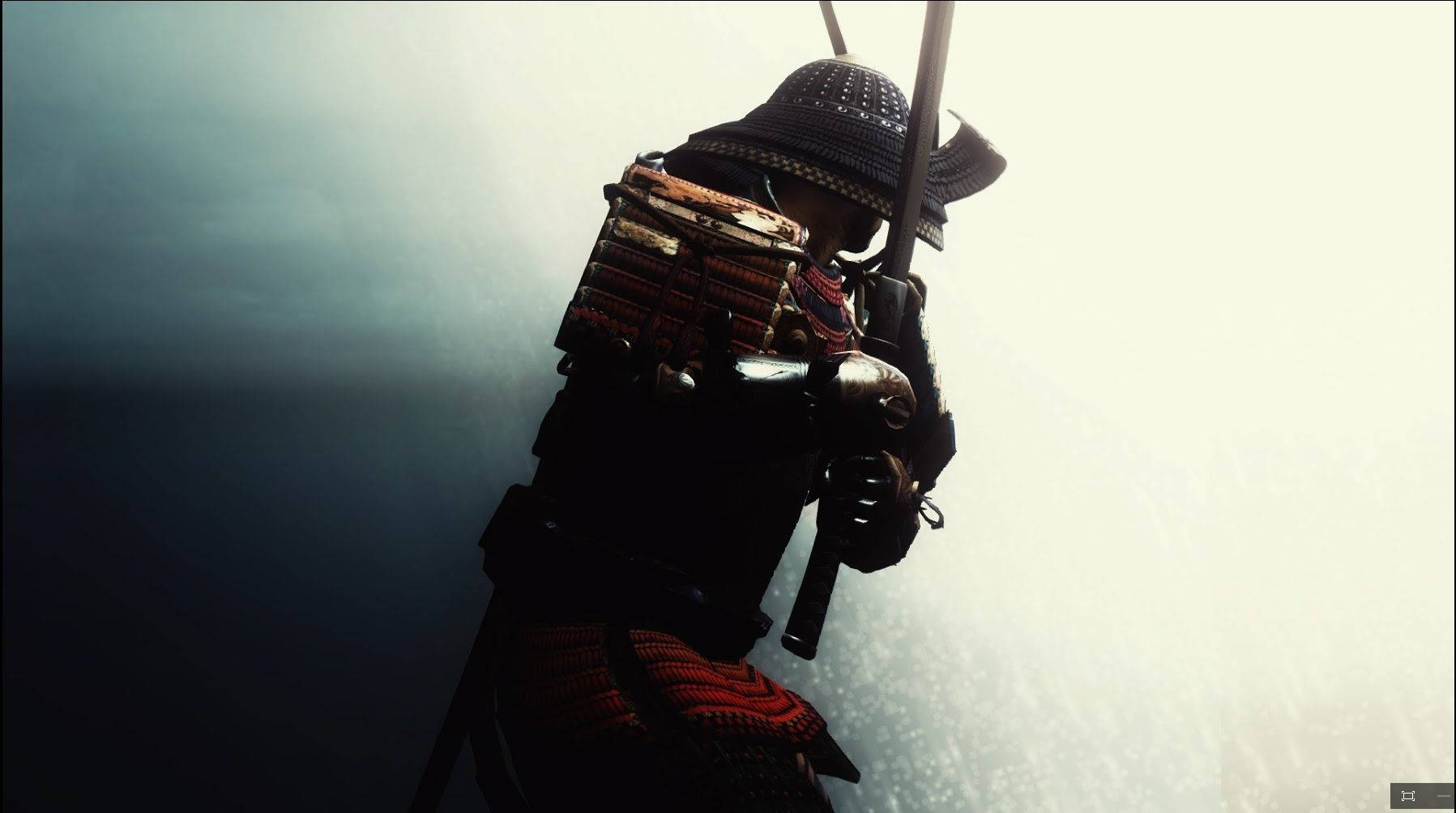 Mandharinyuma ya Mpito wa Samurai wa Kijapani Picha ya Ukuta