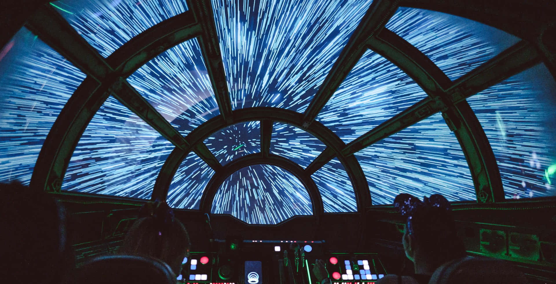 Mandharinyuma ya Zoom ya Star Wars: Safari ya Millennium Falcon Angani Picha ya Ukuta