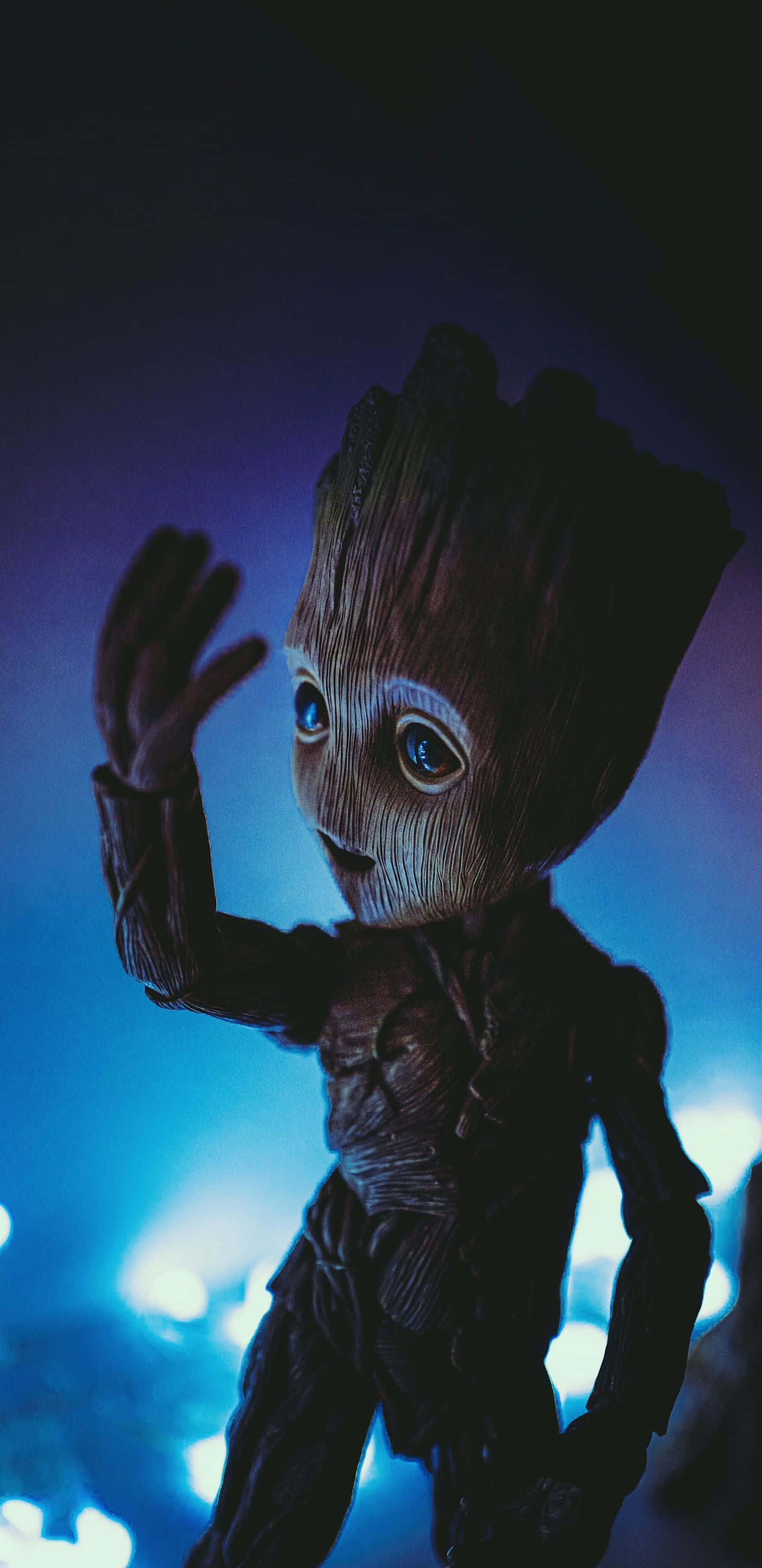 Mandharinyuma ya Pixel 3XL ya Marvel ya Baby Groot Picha ya Ukuta
