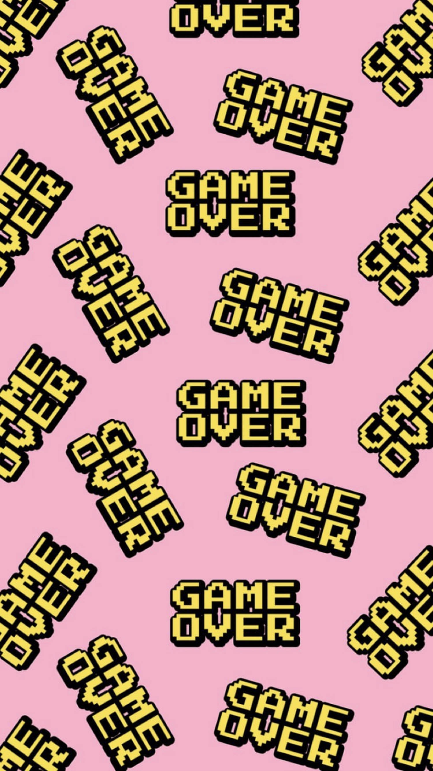 Maneno ya Aesthetic ya Game Over Picha ya Ukuta