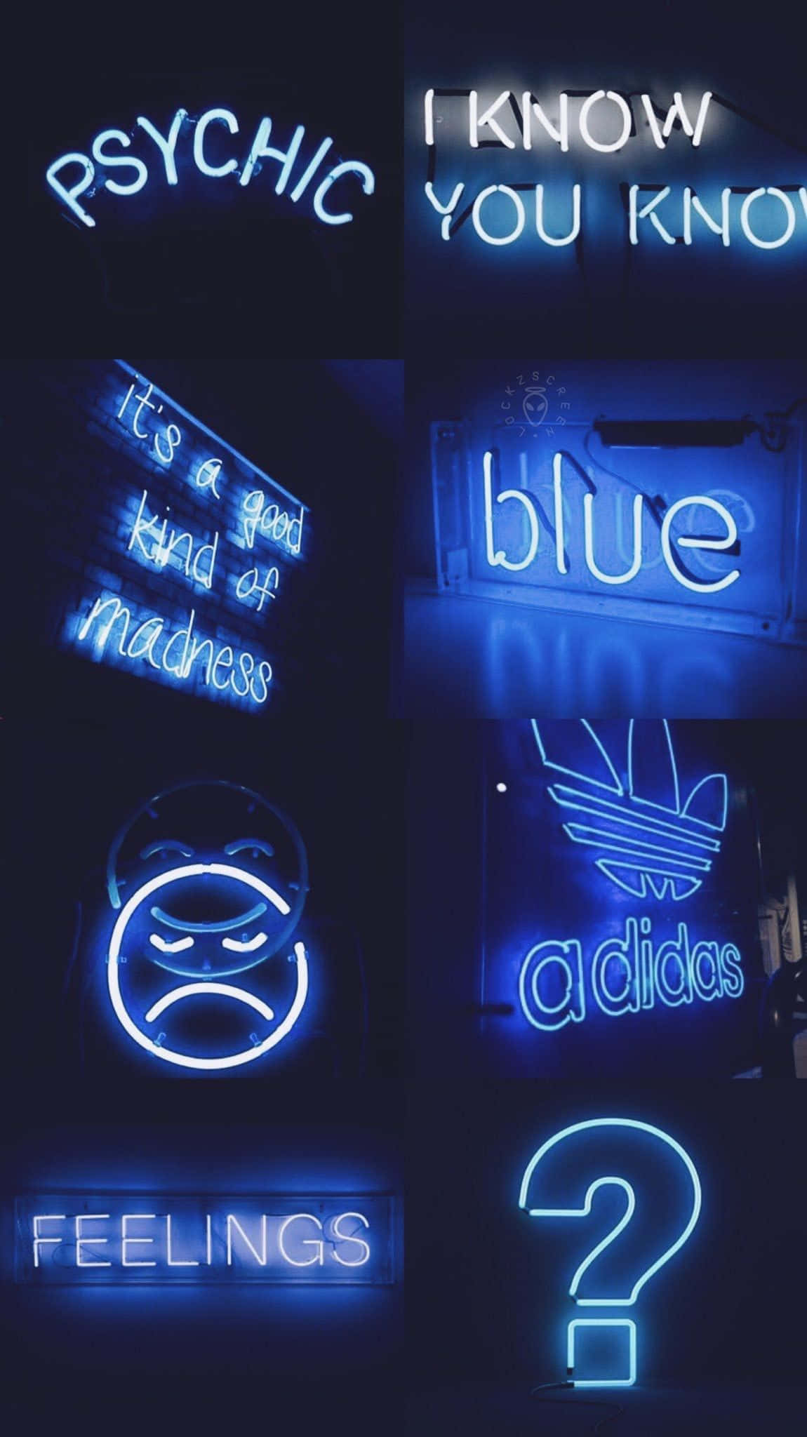 Maneno ya Baddie ya Bluu Picha ya Ukuta
