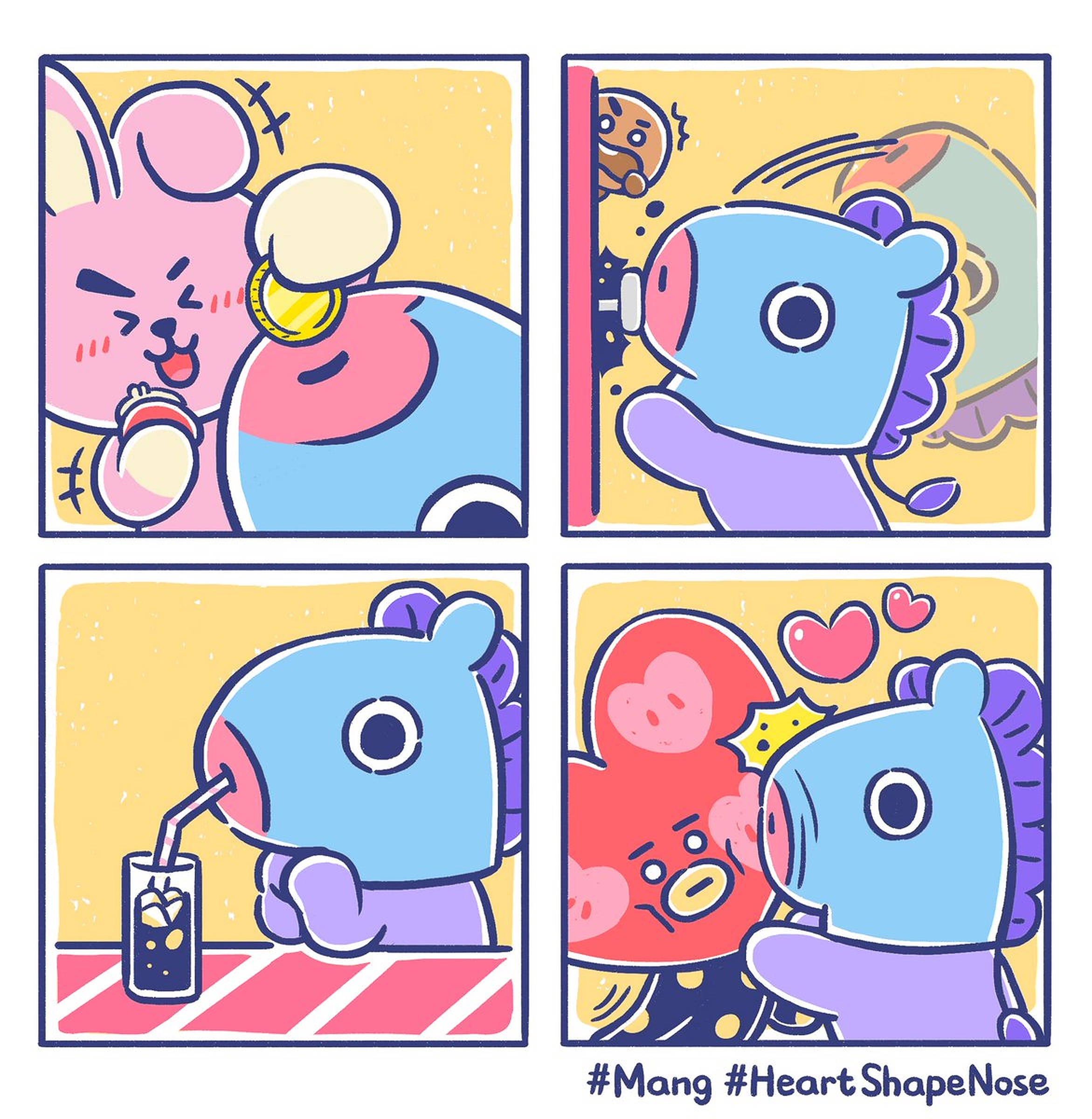Mang Bt21 Comics Picha ya Ukuta