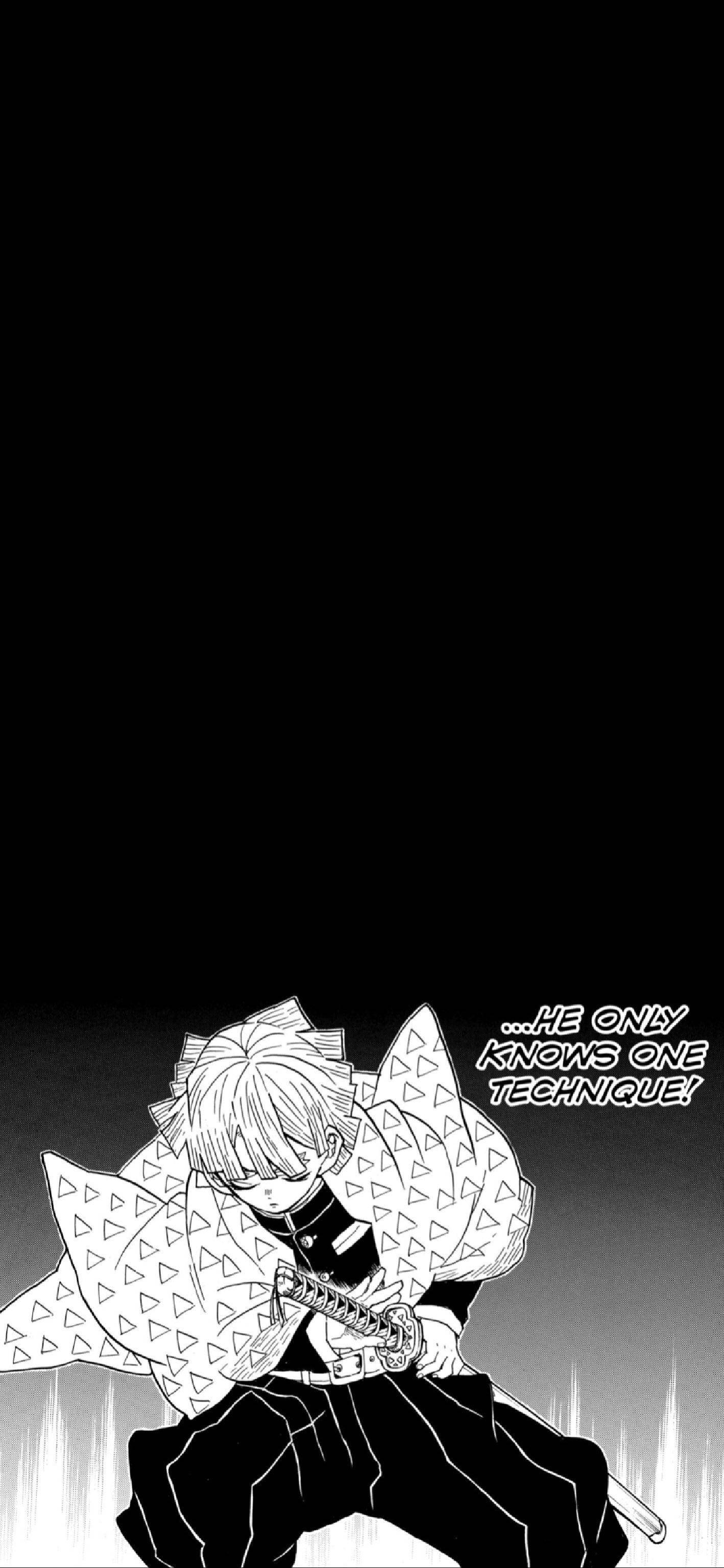 Manga iPhone Zenitsu Agatsuma Picha ya Ukuta