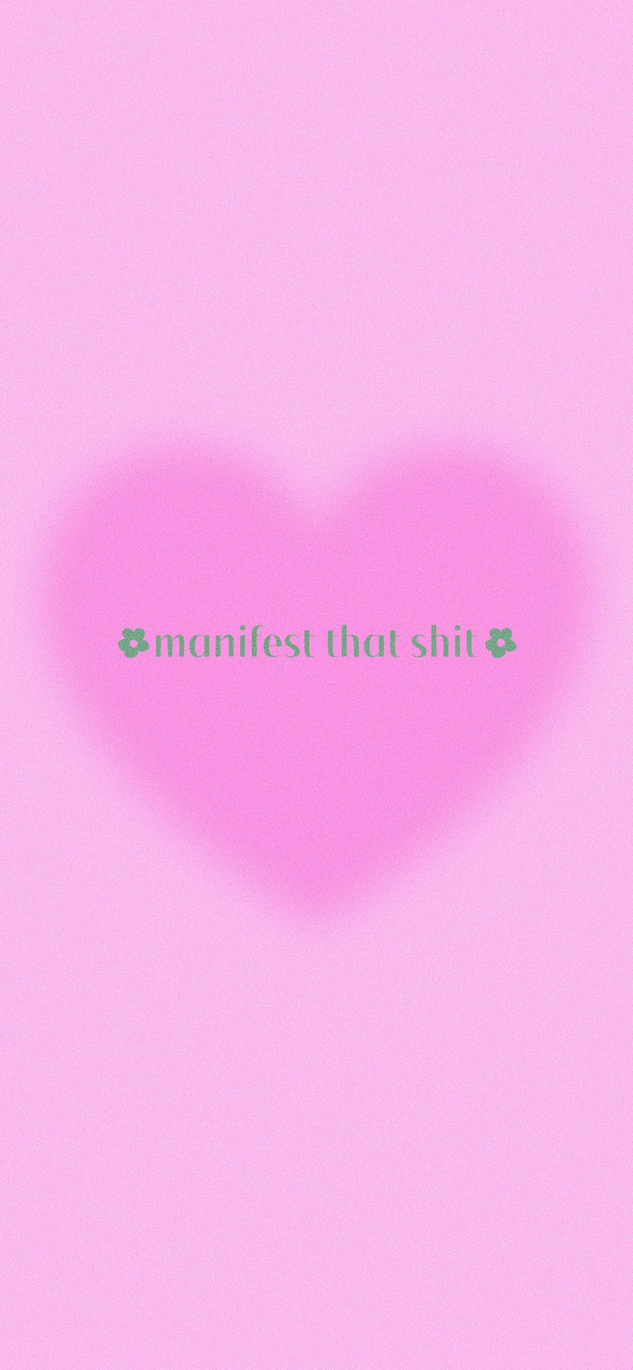 Manifest Pink Heart Picha ya Ukuta