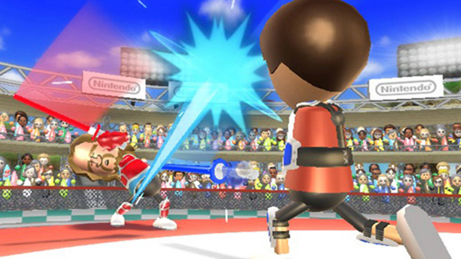 Mapambano Makali ya Upanga katika Wii Sports Resort Picha ya Ukuta
