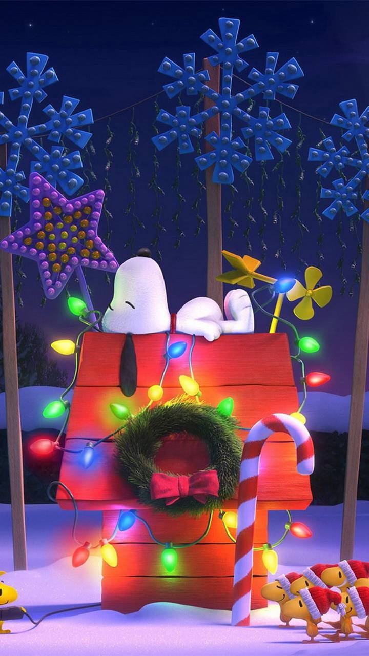 Mapambo ya Krismasi ya Snoopy 3D Picha ya Ukuta
