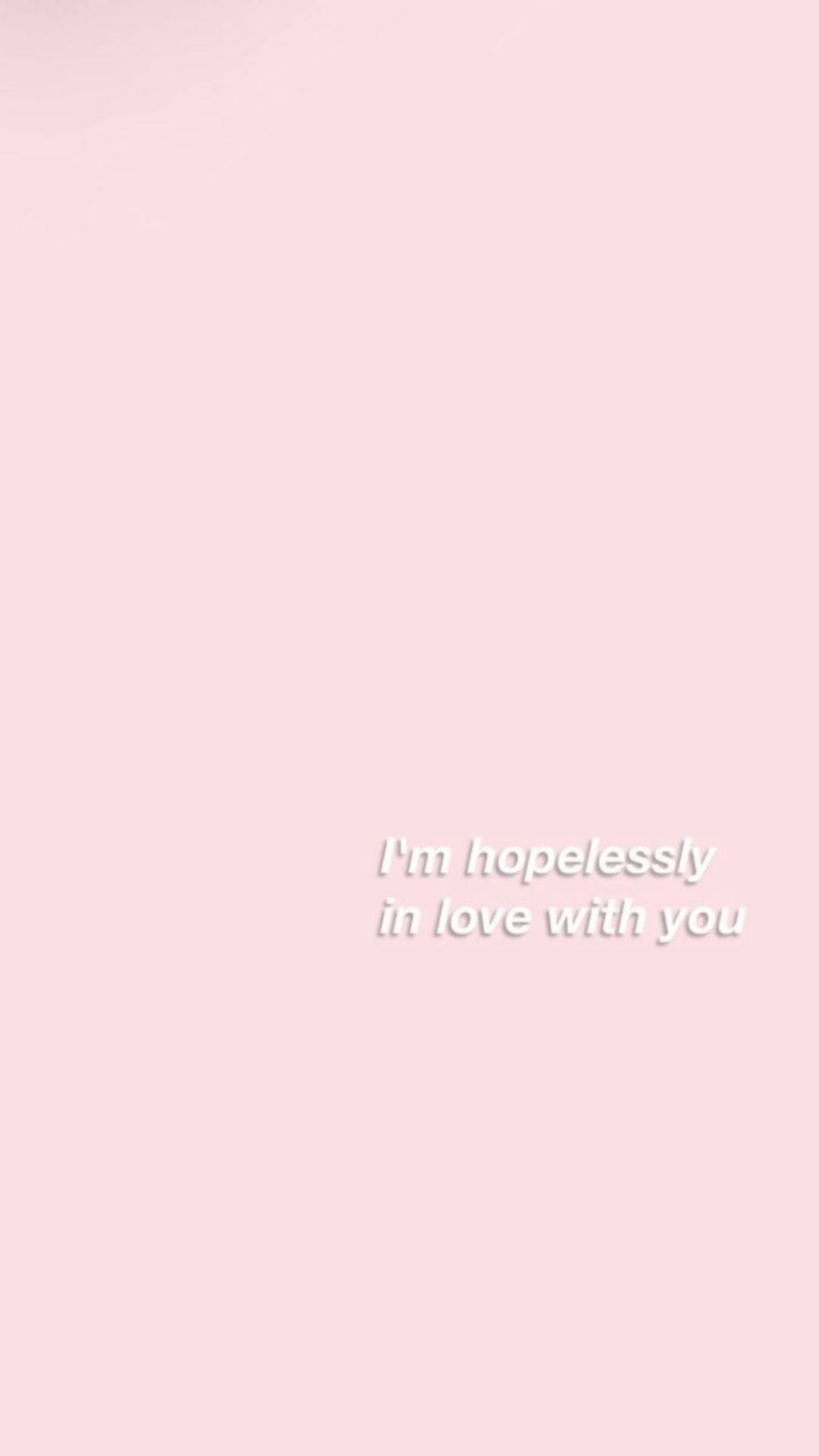 Mapenzi Yasiyokuwa na Matumaini Aesthetic Picha ya Ukuta