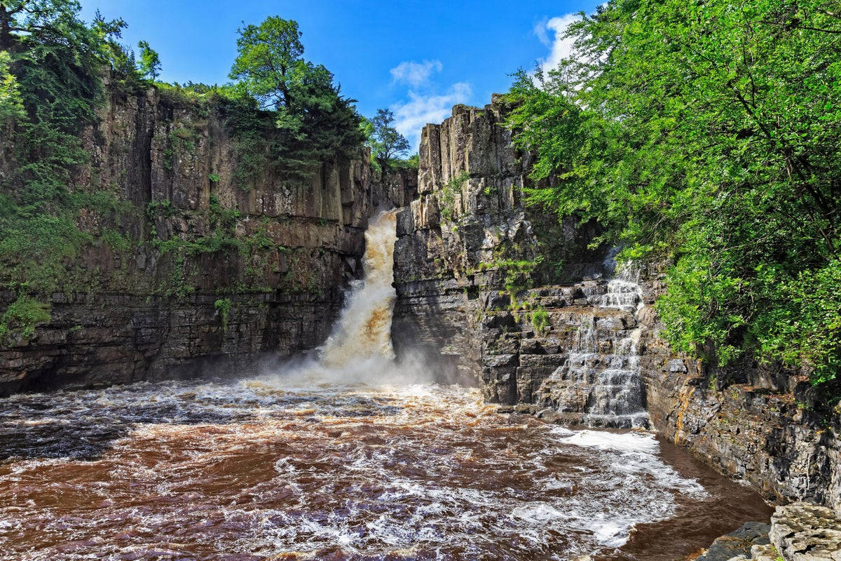 Maporomoko ya High Force Uingereza Picha ya Ukuta