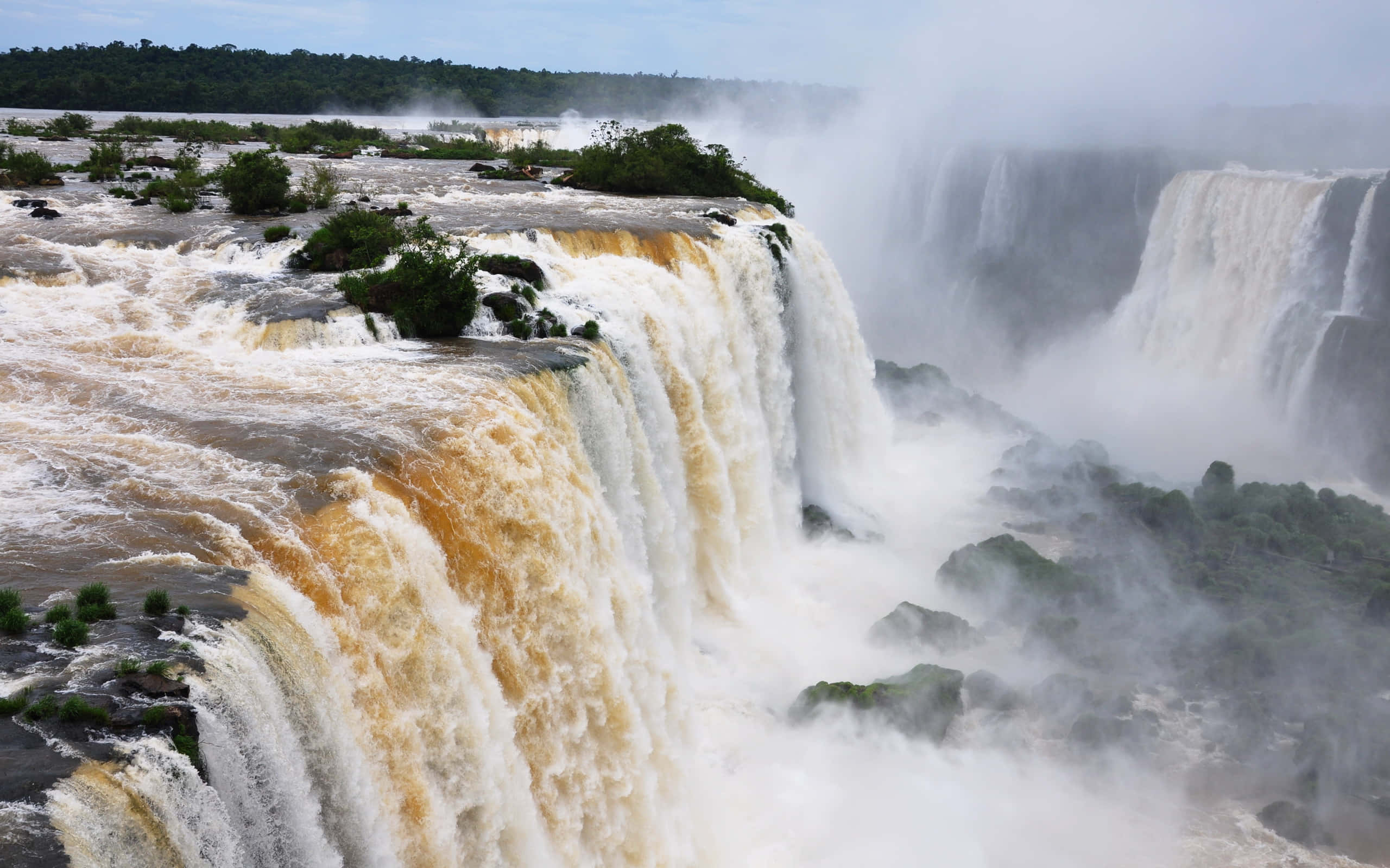 Maporomoko ya Iguazu Ajabu ya Saba ya Dunia Picha ya Ukuta