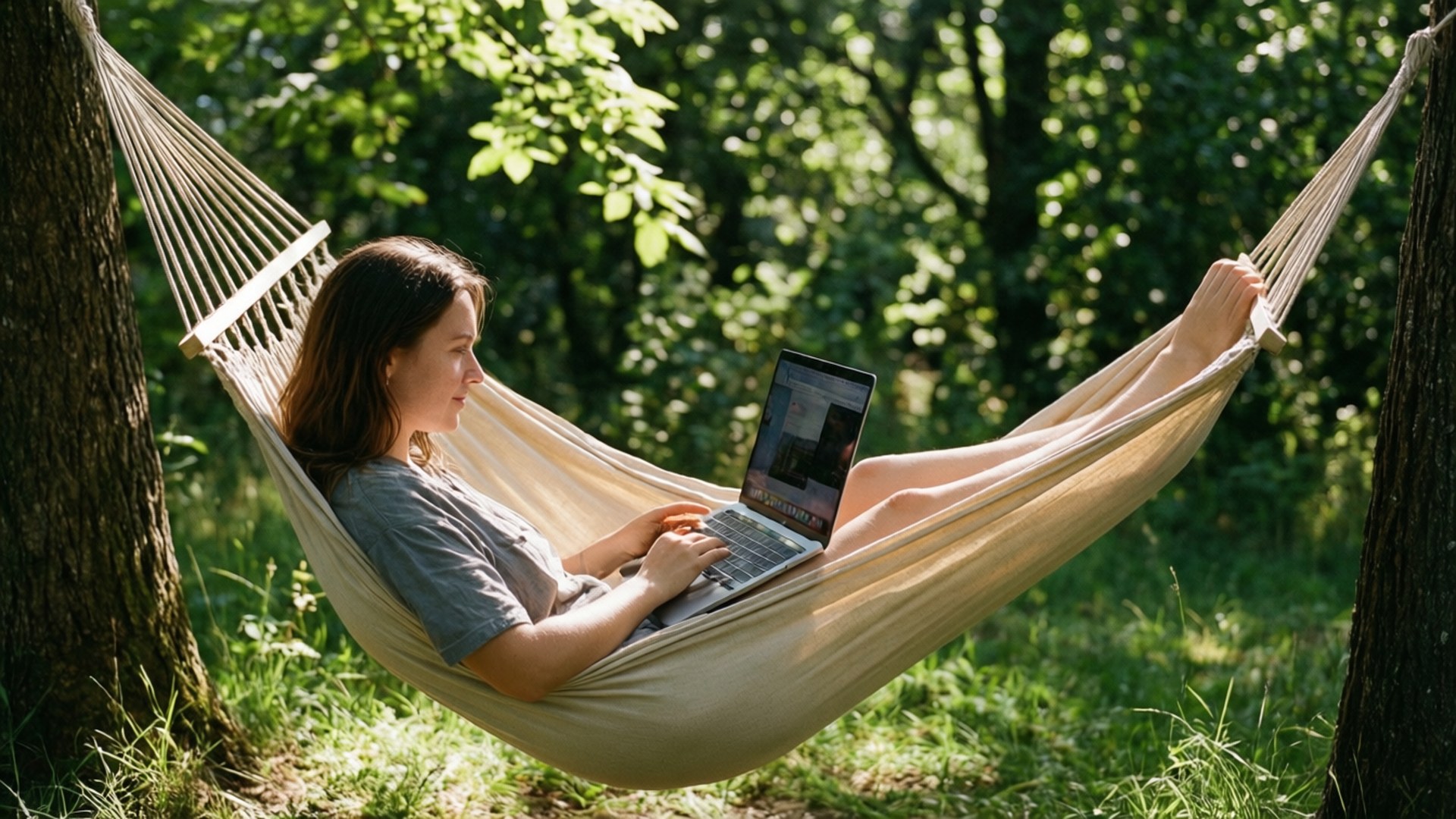 Mapumziko ya MacBook kwenye Tandavu Picha ya Ukuta