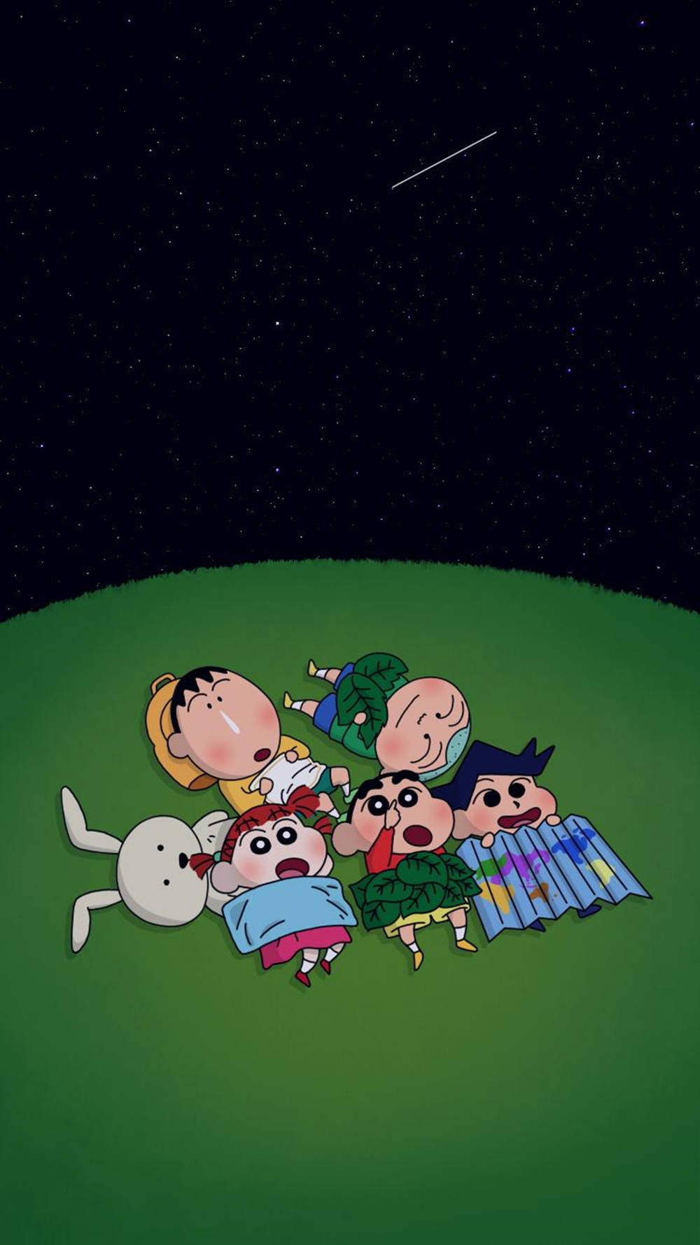 Marafiki wa Shin Chan iPhone Picha ya Ukuta