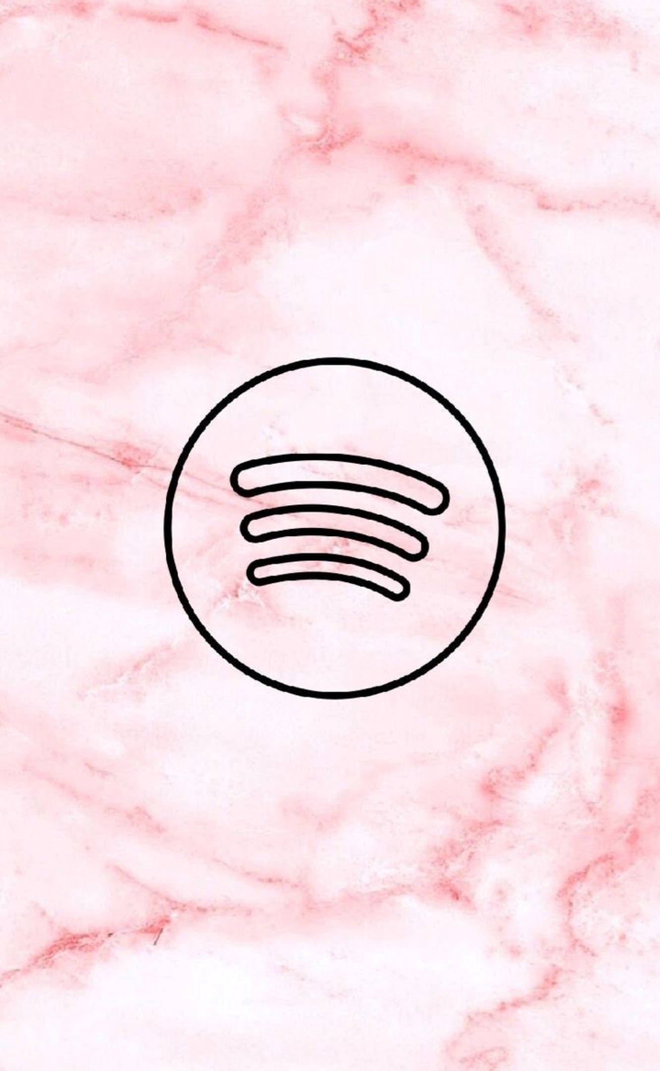 Marble Pink Spotify Picha ya Ukuta