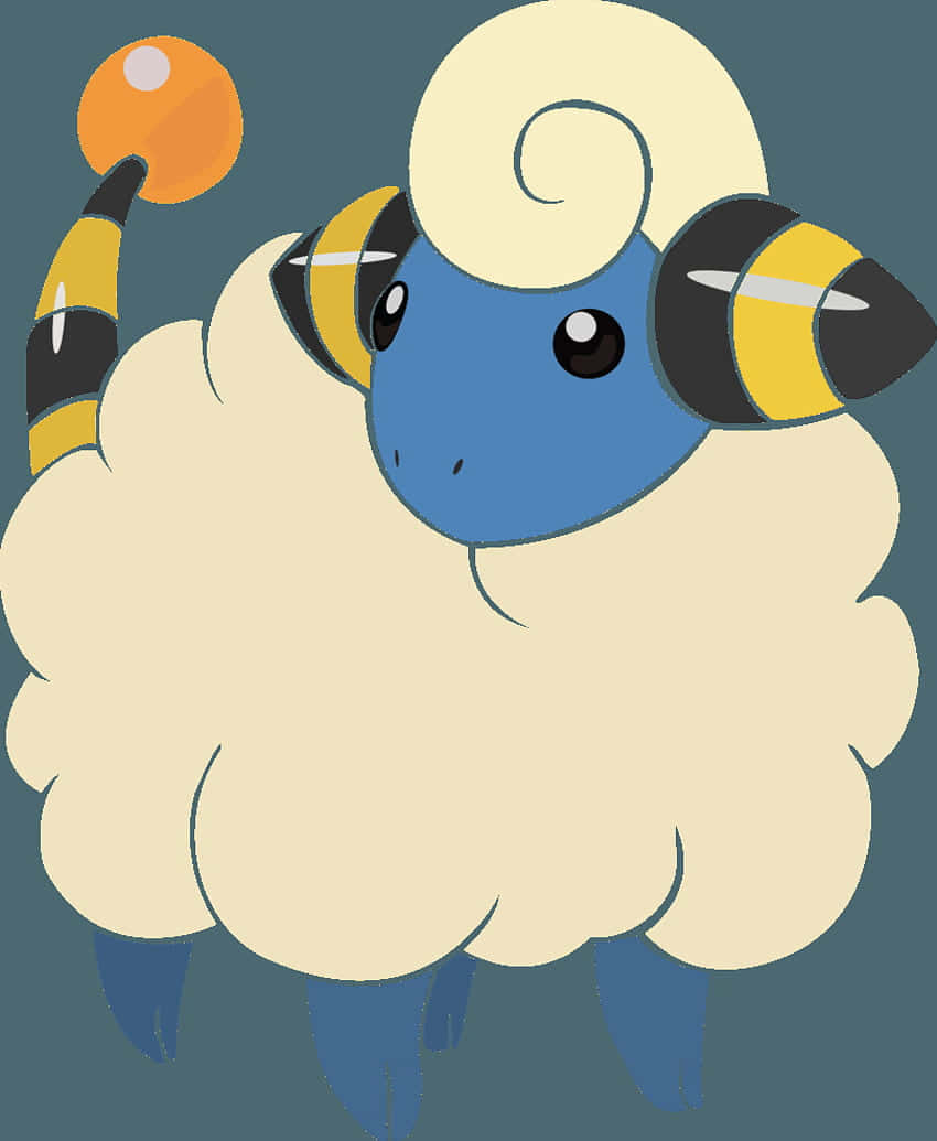 Mareep kwenye Background ya Bluu Giza Picha ya Ukuta