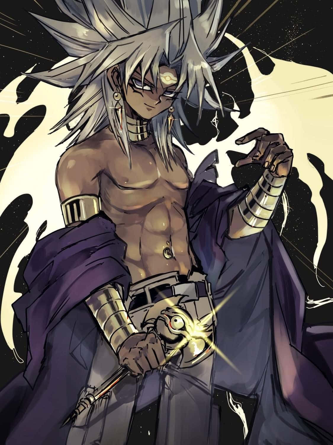 Marik Ishtar, mhusika wa kinyume kutoka Yu-Gi-Oh! Picha ya Ukuta