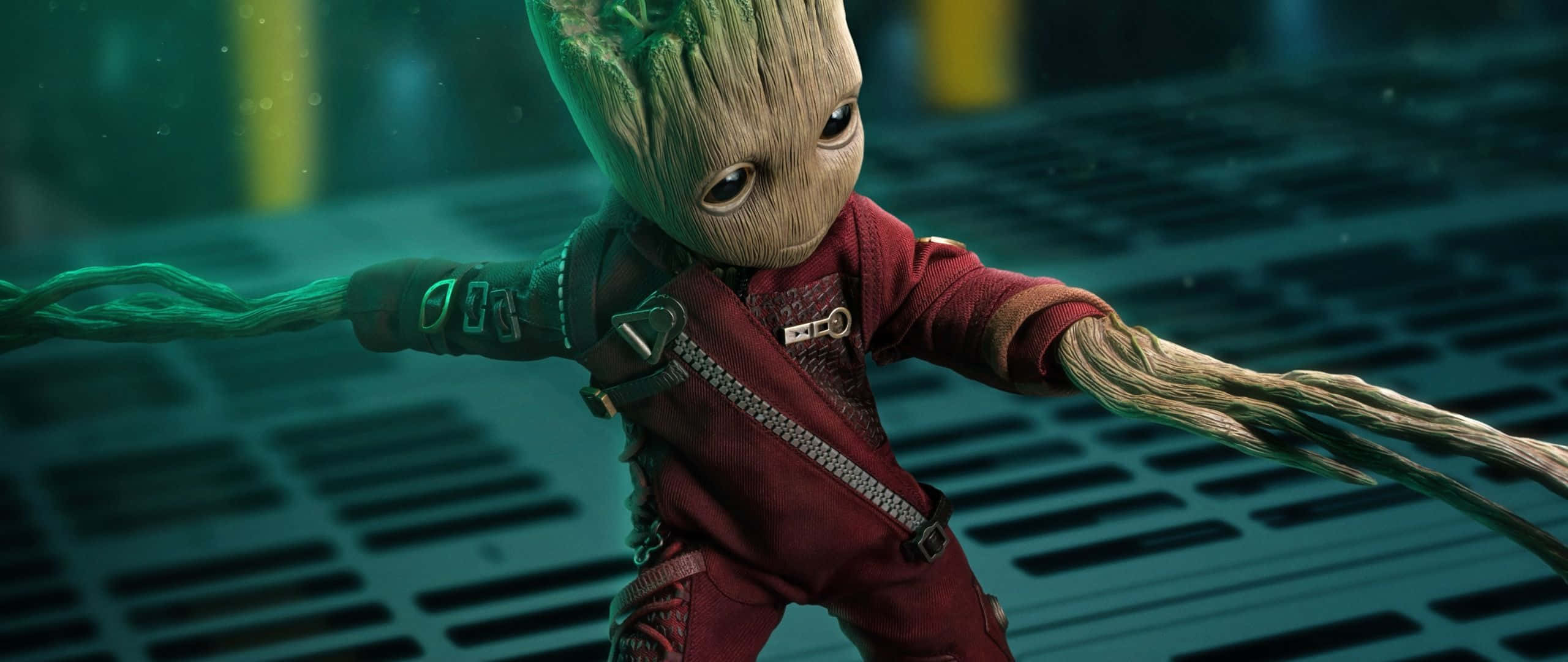 Marvel Baby Groot 2560 X 1080 Picha ya Ukuta