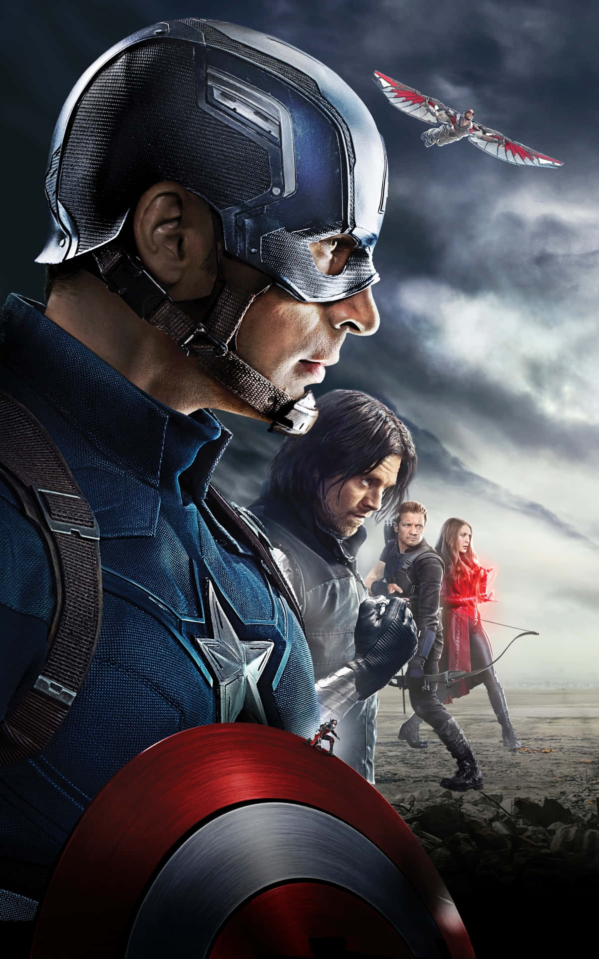Marvel's Captain America Inaongoza Njia Picha ya Ukuta