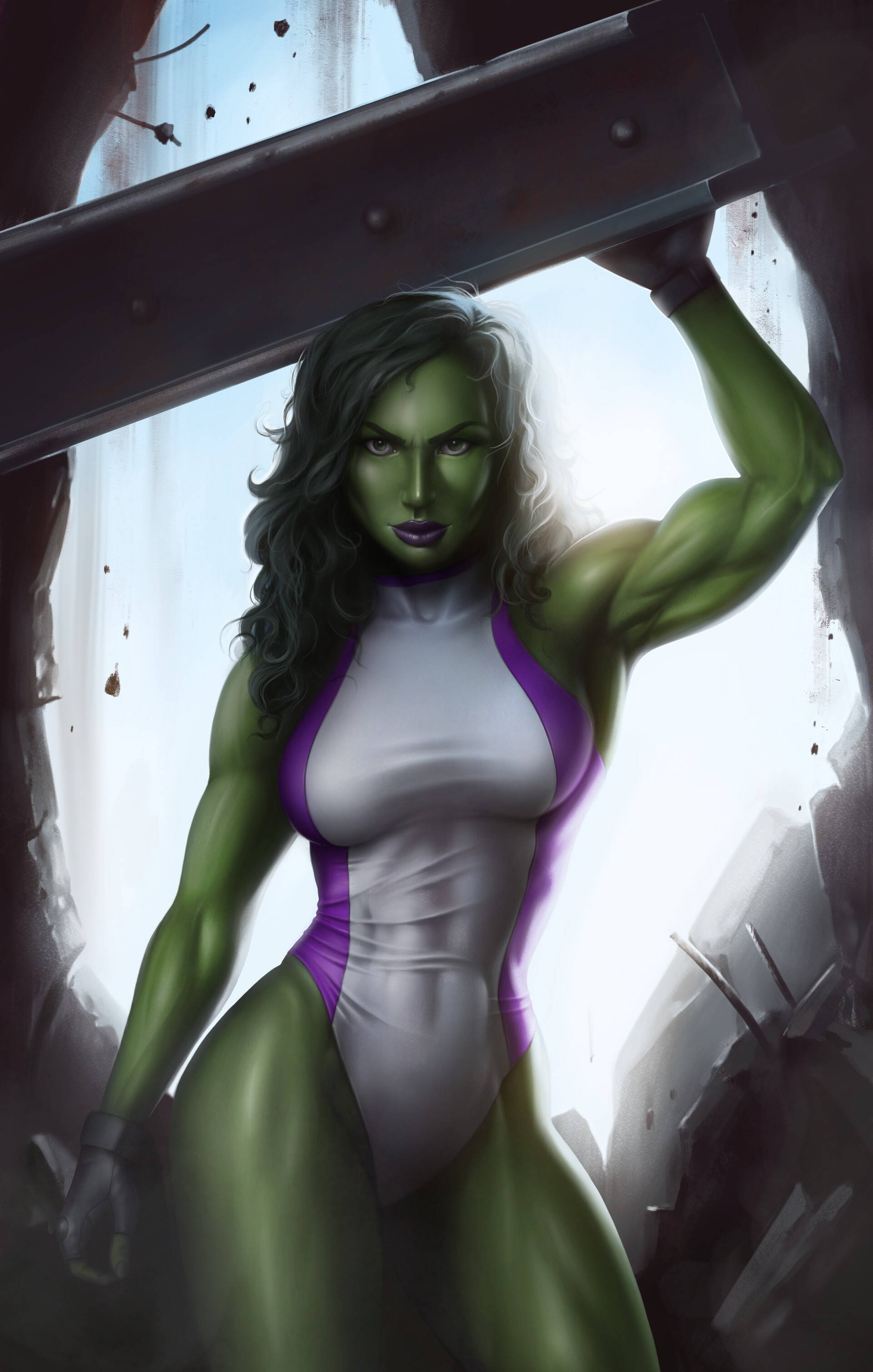 Marvel She Hulk Animated Picha ya Ukuta