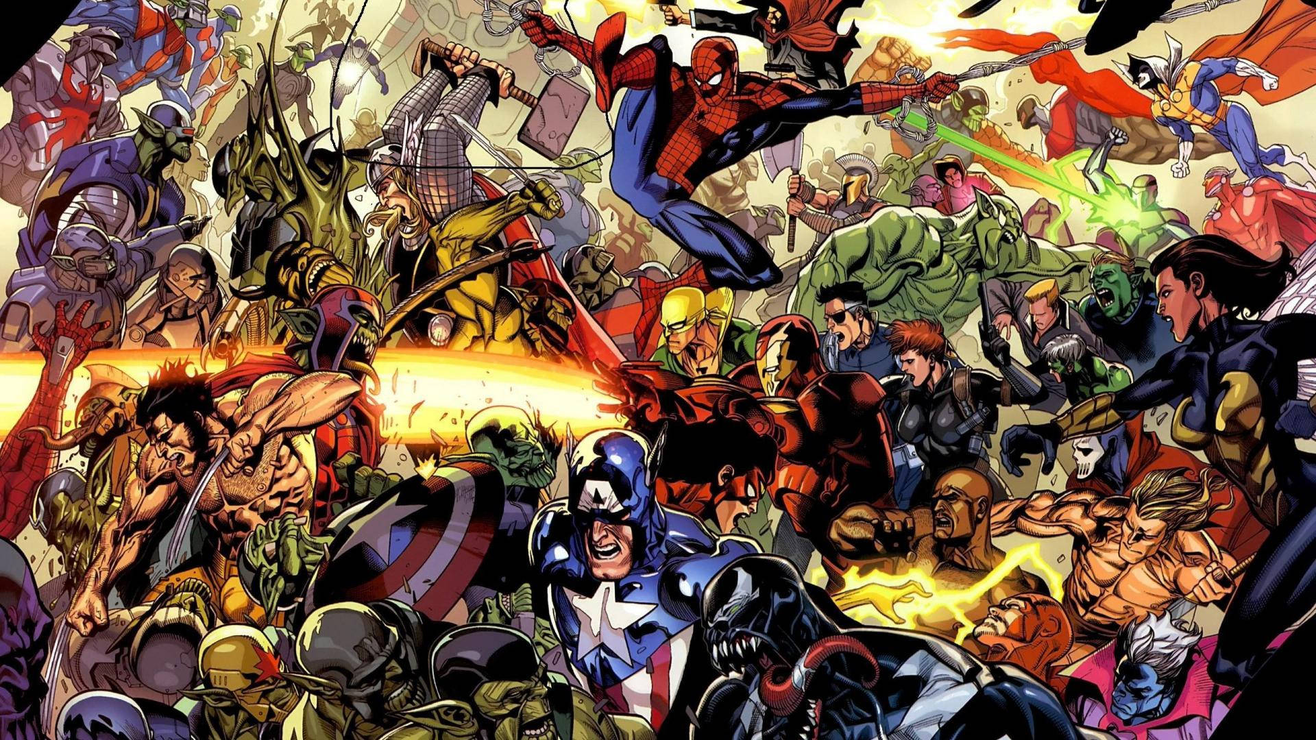 Marvel Yote Kwa Pamoja Picha ya Ukuta