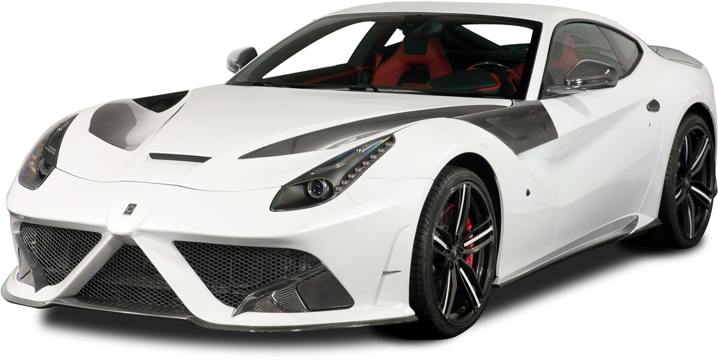 Mashua ya Ferrari Mweupe Yaliyoweka Picha ya Ukuta
