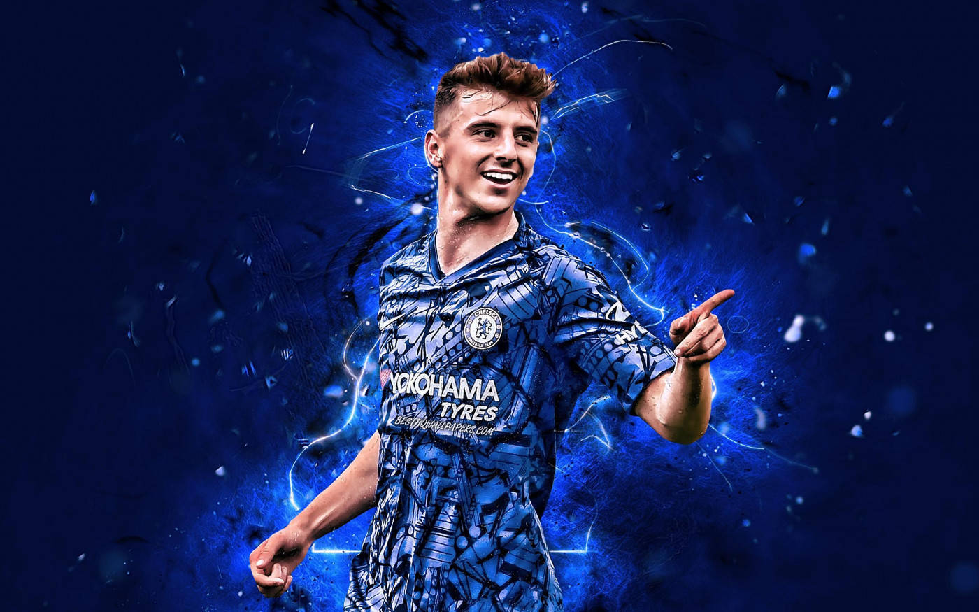 Mason Mount Sanaa ya Mashabiki Picha ya Ukuta
