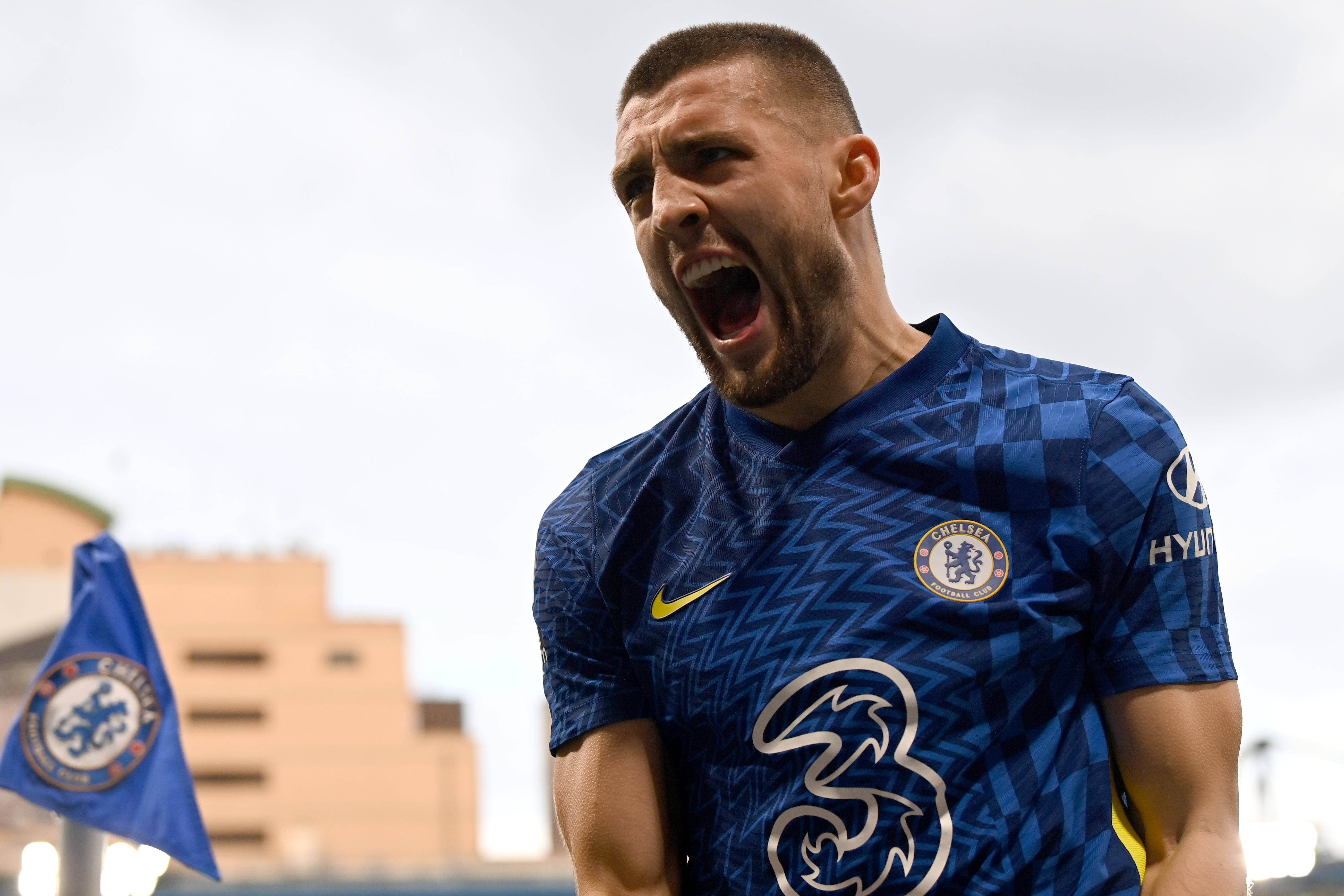 Mateo Kovacic Akipiga Kelele Namba 3 Picha ya Ukuta
