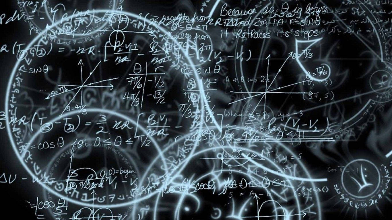 Math Formulas And Circles Picha ya Ukuta