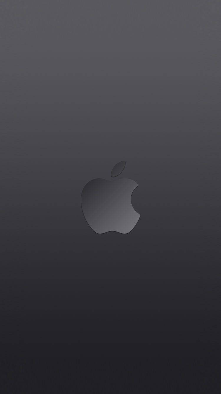 Matte Black Apple Logo iPhone SE Picha ya Ukuta