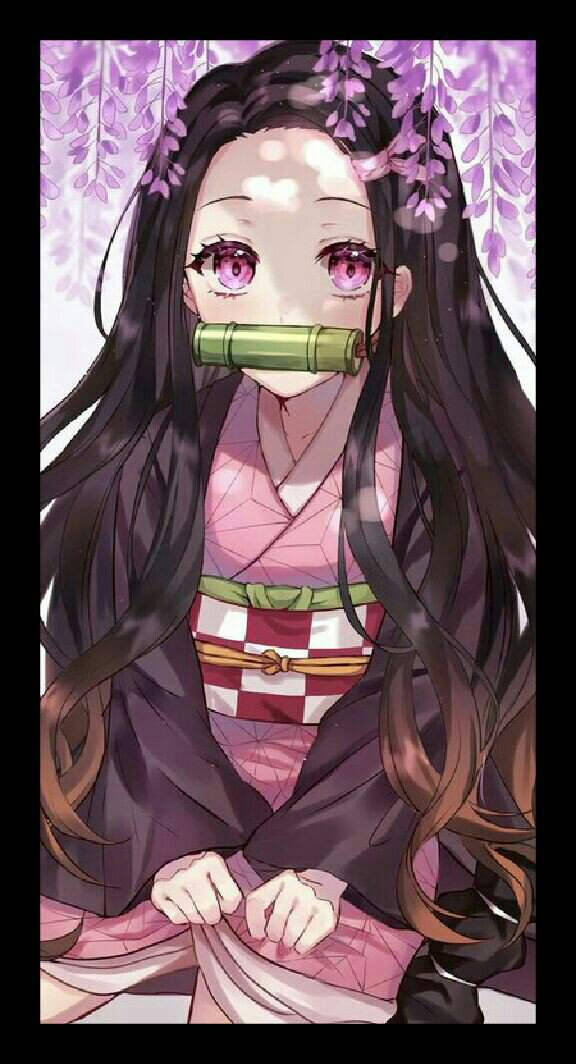 Maua ya Nezuko ya Demon Slayer Picha ya Ukuta