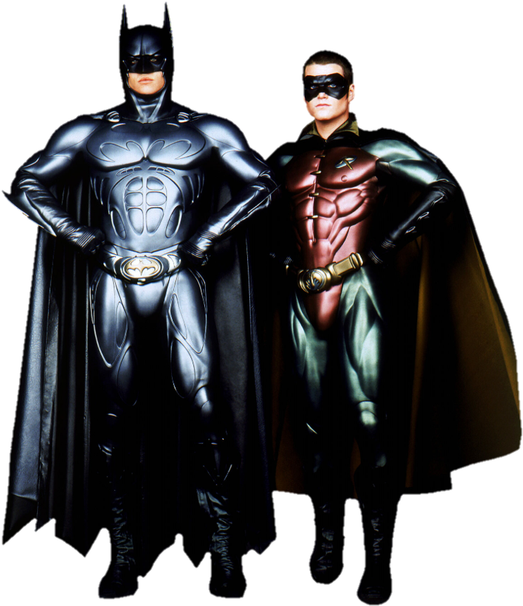 Mavazi ya Batman na Robin Picha ya Ukuta