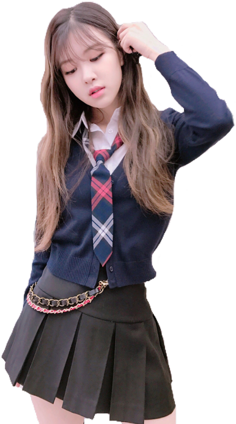 Mavazi ya Kike ya Kpop Shule Picha ya Ukuta