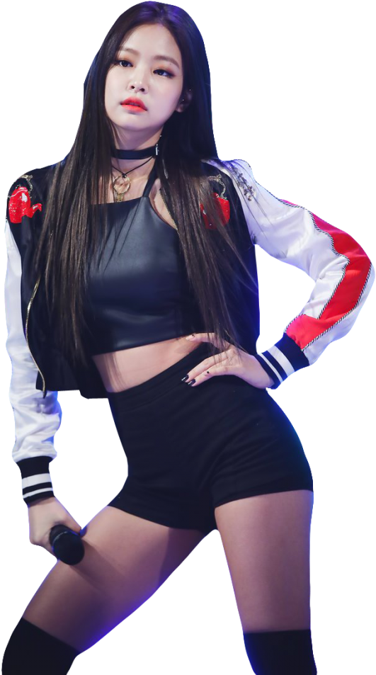 Mavazi ya Mwanachama wa Blackpink kwenye Jukwaa la Maonyesho Picha ya Ukuta
