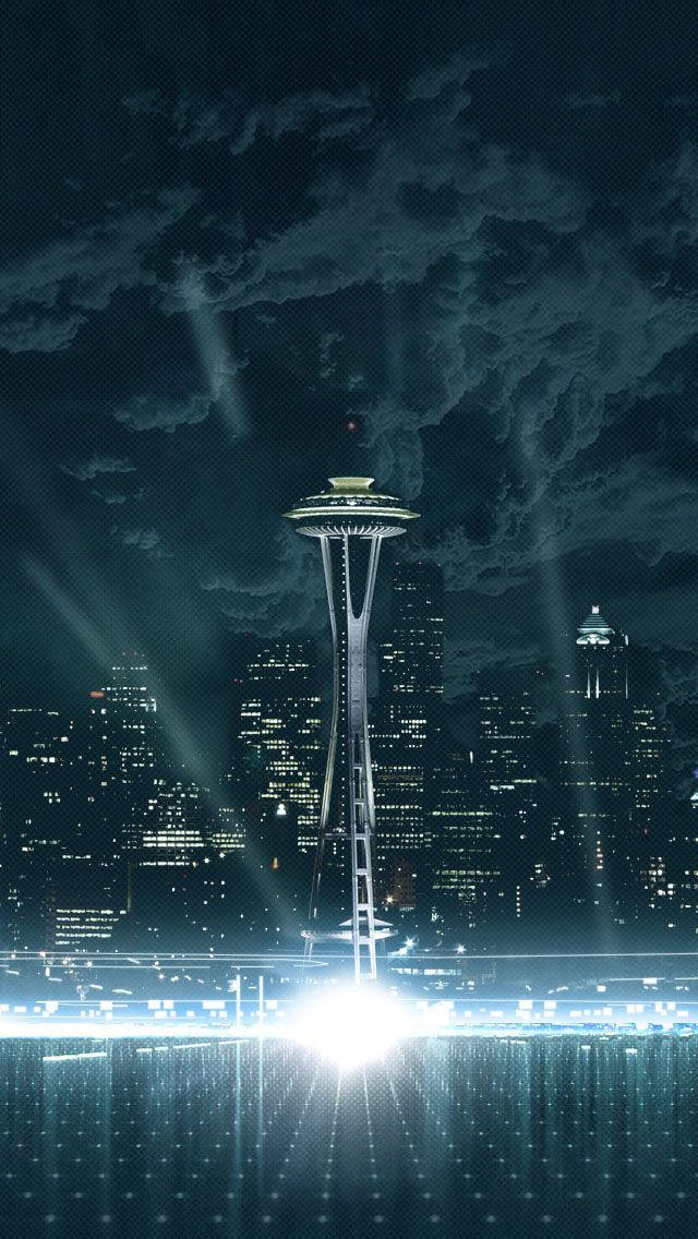 Mawingu Meusi Seattle iPhone Picha ya Ukuta